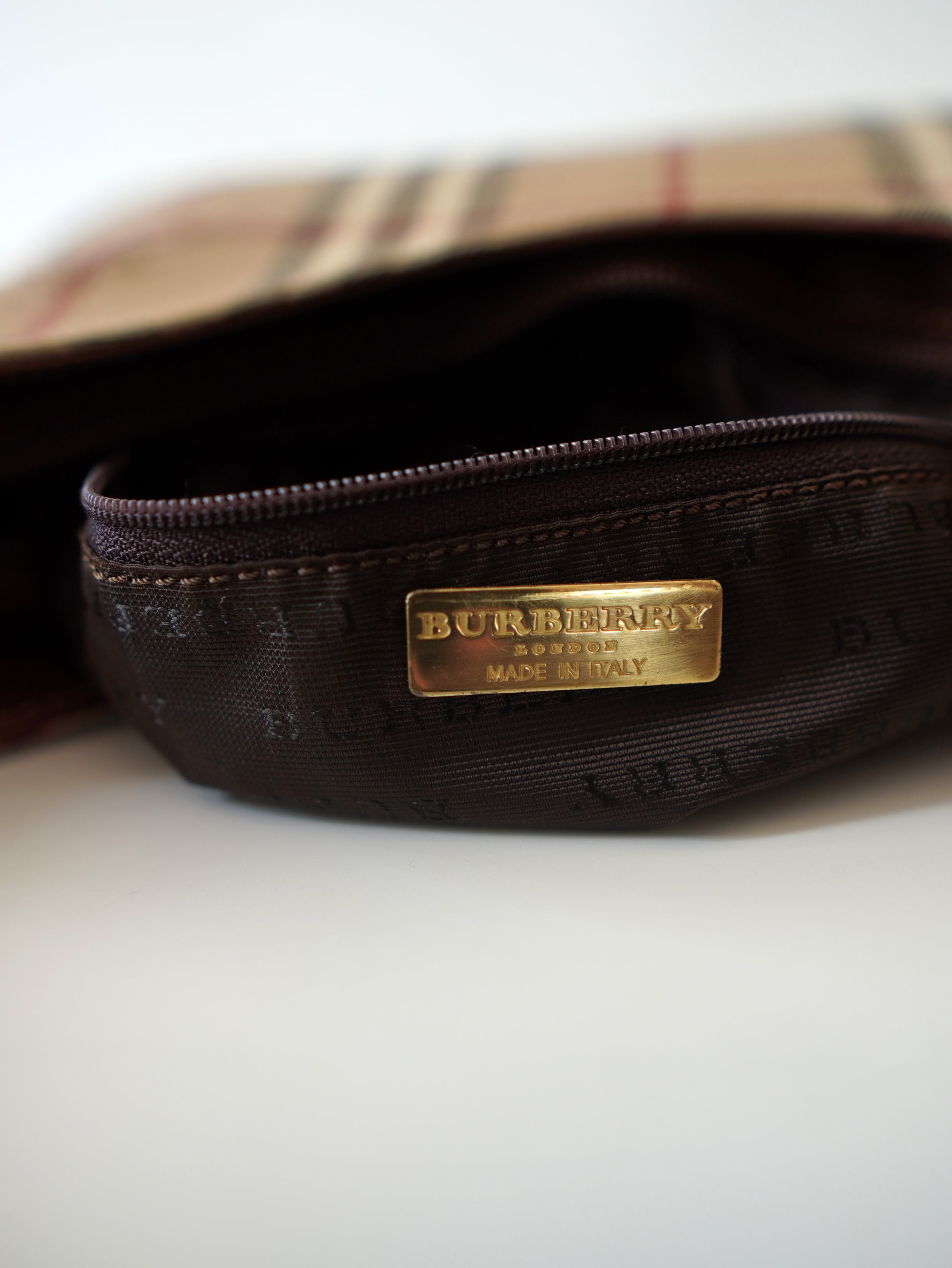 Burberry Haymarket Check Hobo