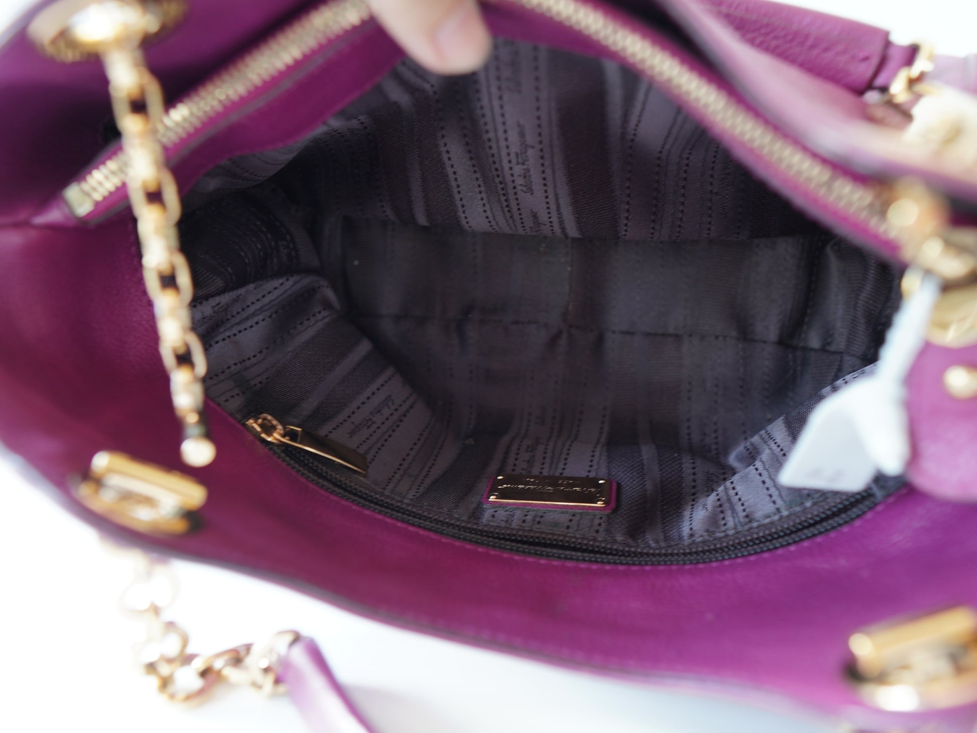 Salvatore Ferragamo Betulla Chain Tote