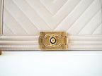 Chanel Boy Chevron Caviar Old Medium