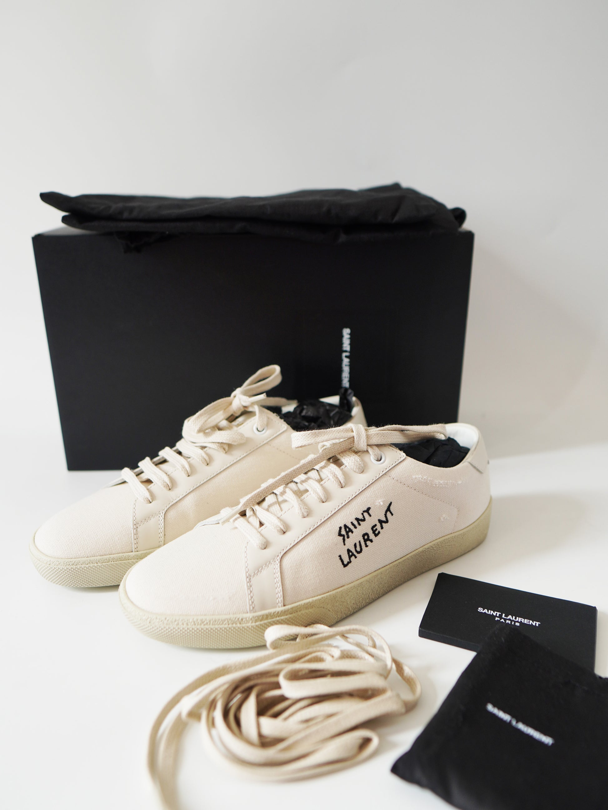 Saint Laurent Court Canvas Sneakers 39