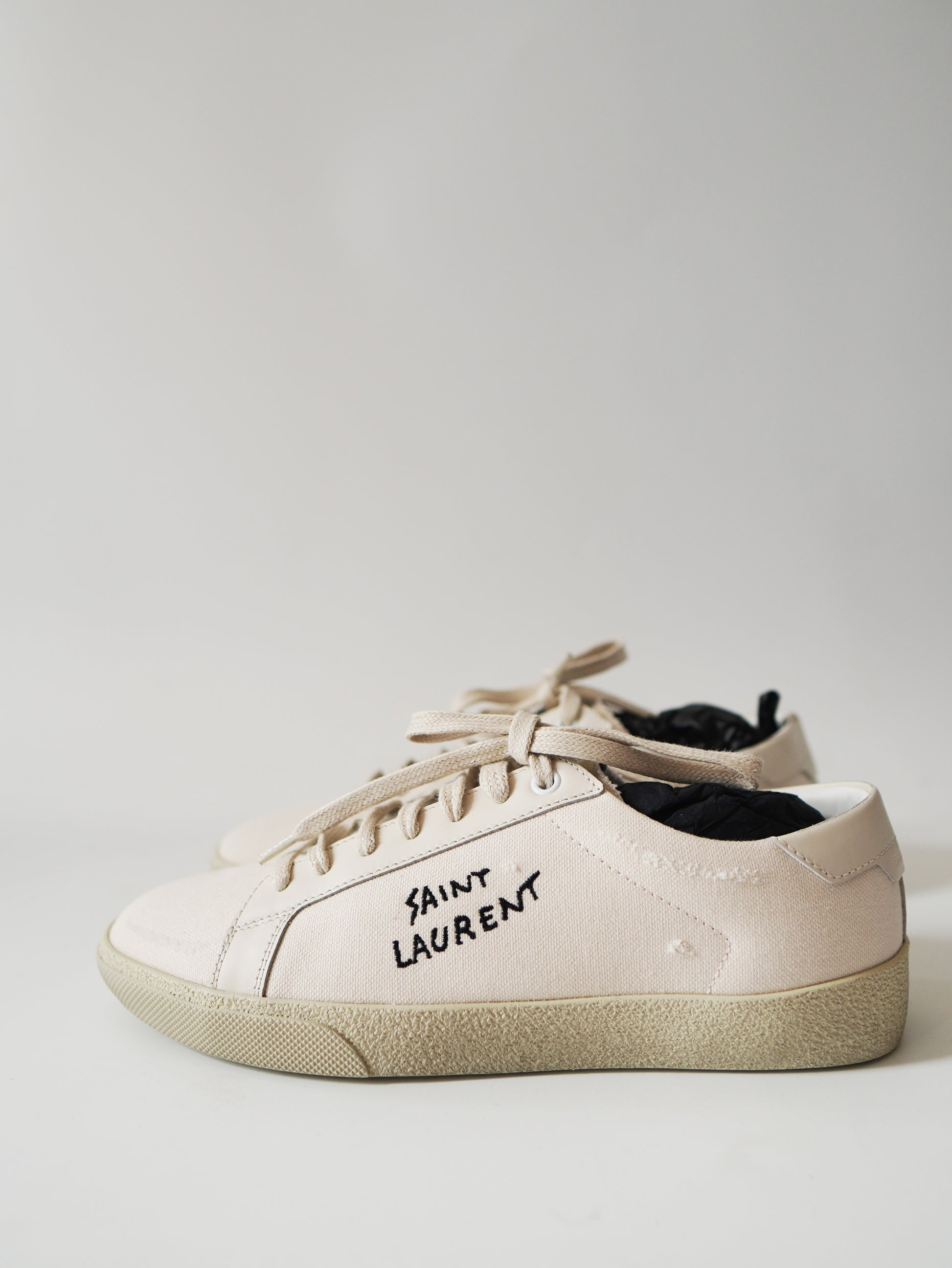 Saint Laurent Court Canvas Sneakers 39
