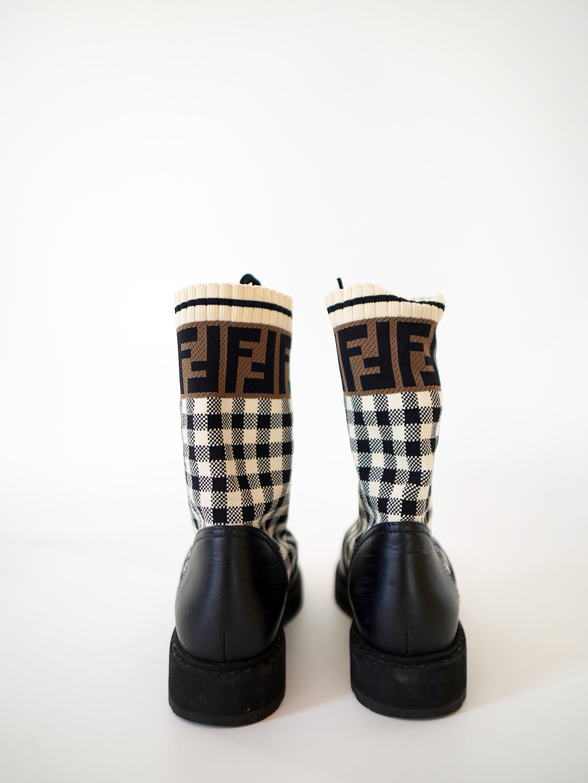 Fendi Rockocko Biker Boots 35