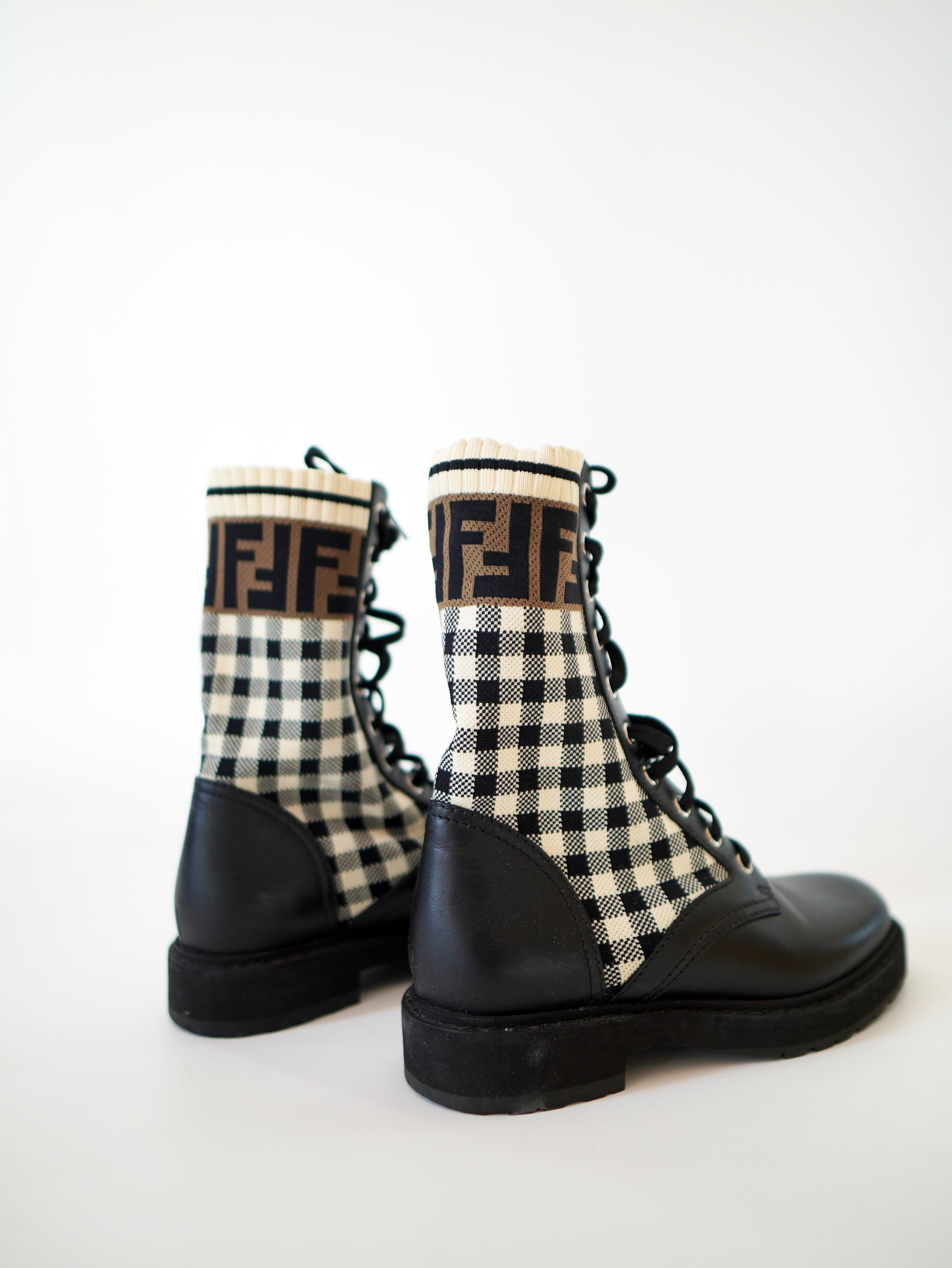 Fendi Rockocko Biker Boots 35