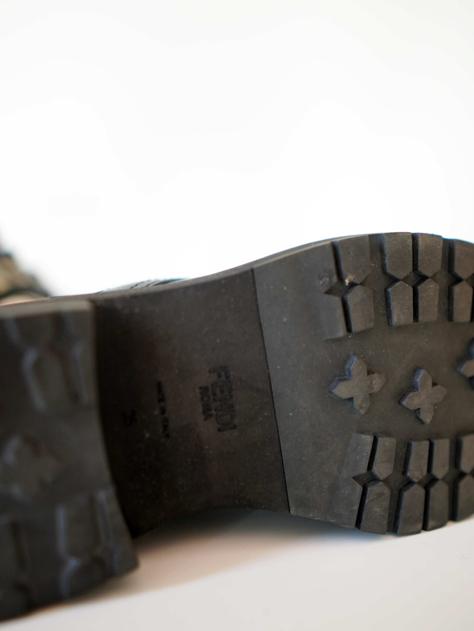 Fendi Rockocko Biker Boots 35