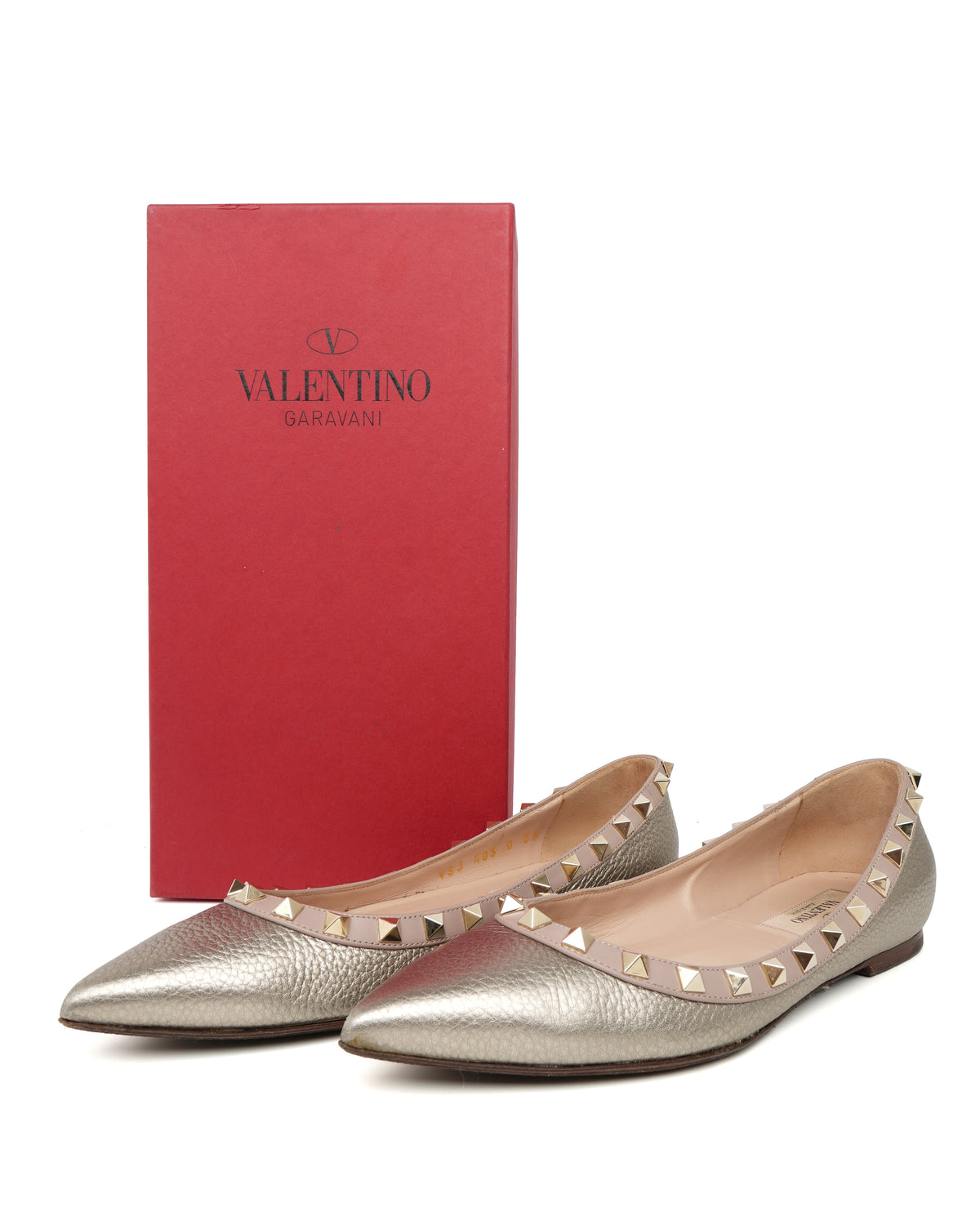 Valentino Rockstud Ballet Flats 36