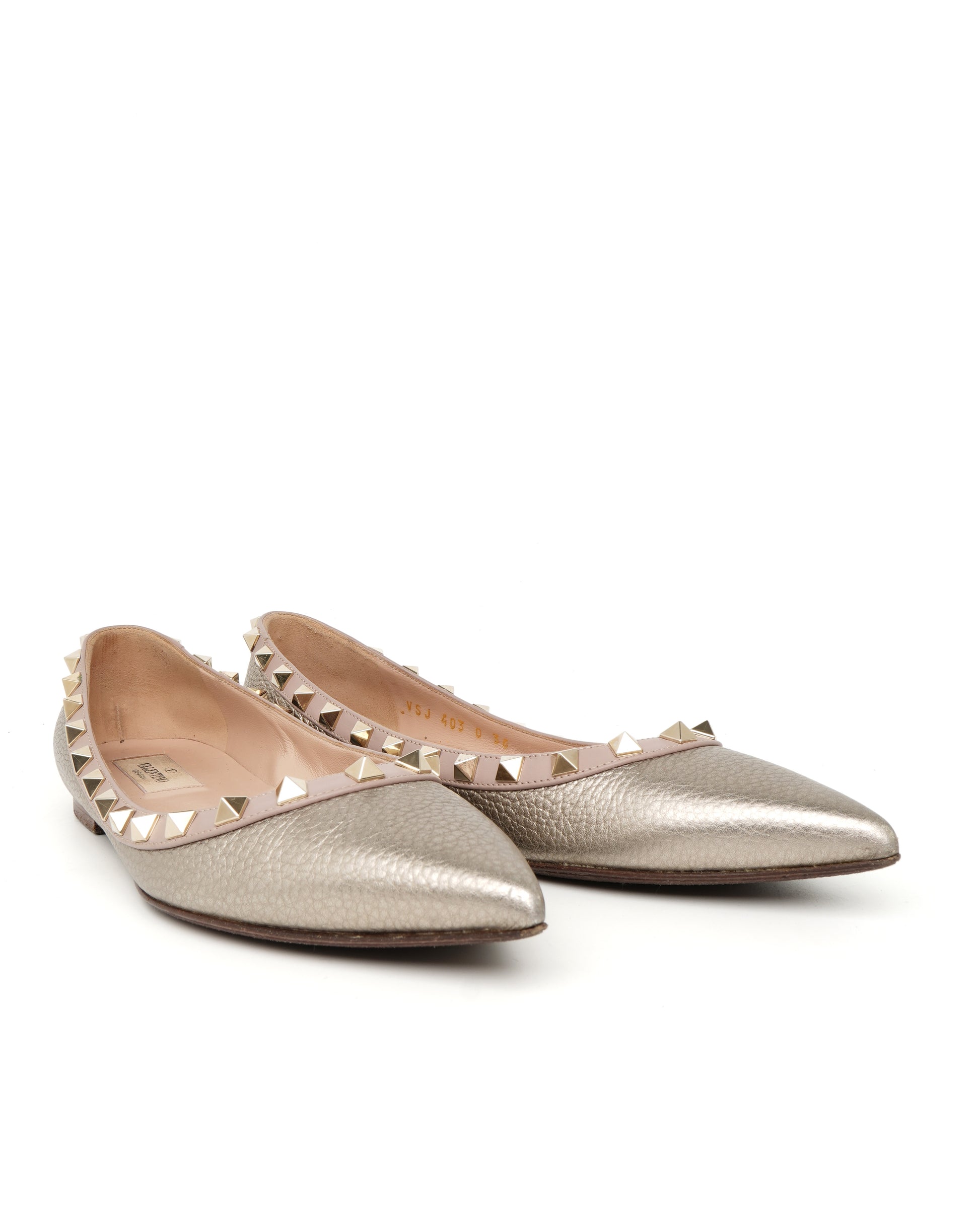 Valentino Rockstud Ballet Flats 36