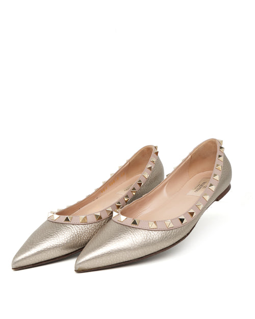 Valentino Rockstud Ballet Flats 36