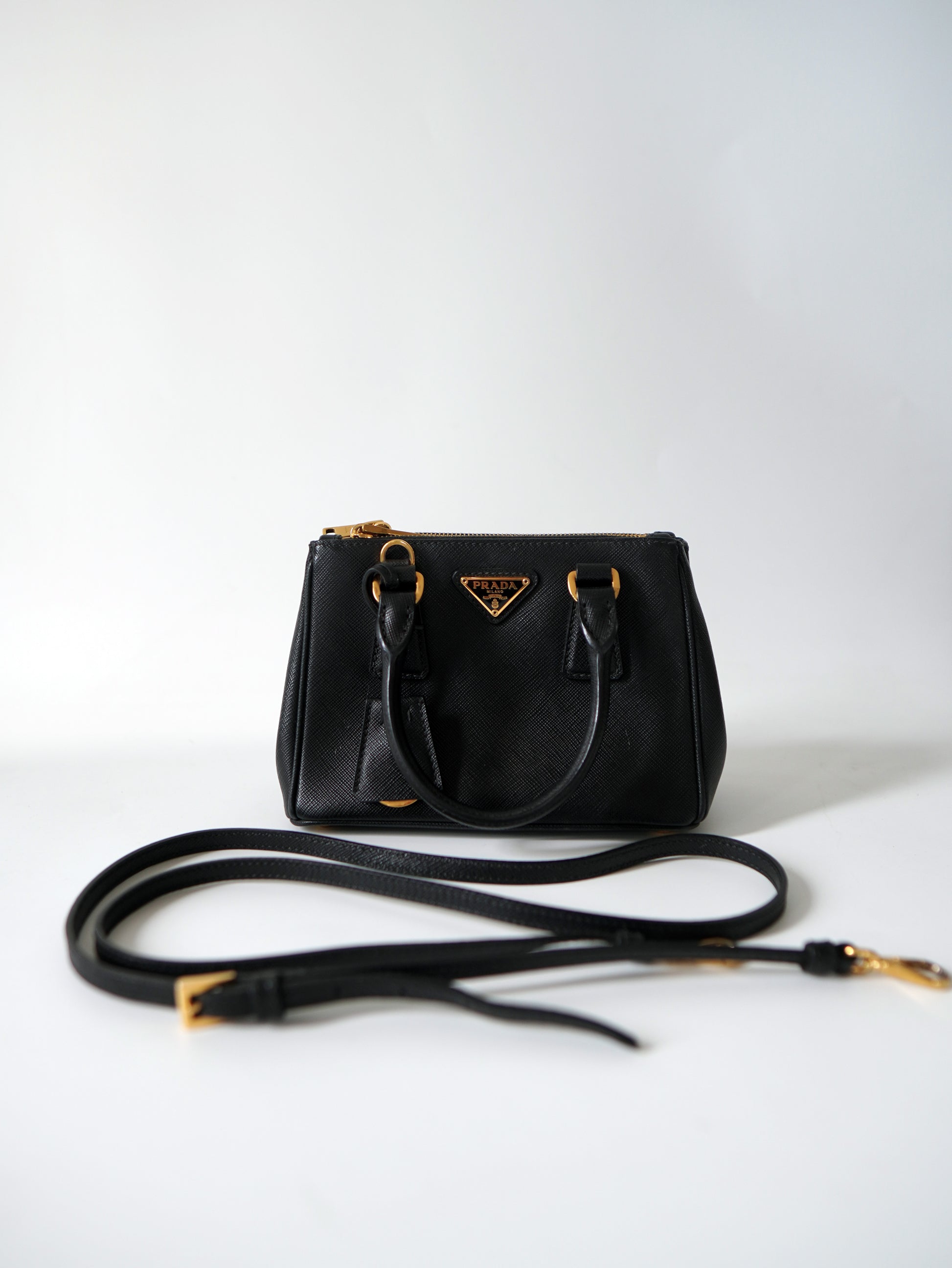 Prada Saffiano Lux Galleria Micro