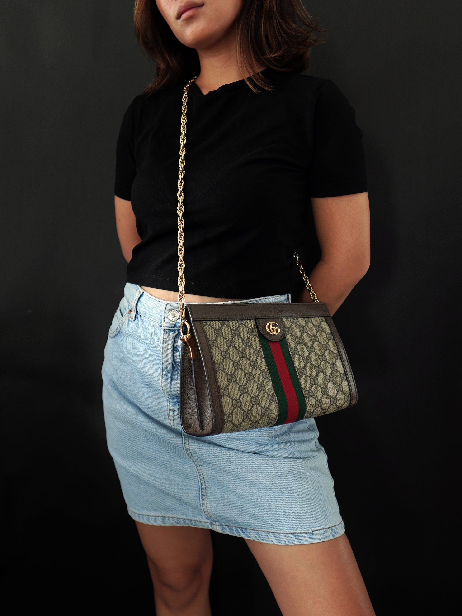 Gucci Ophidia Chain Shoulder Bag