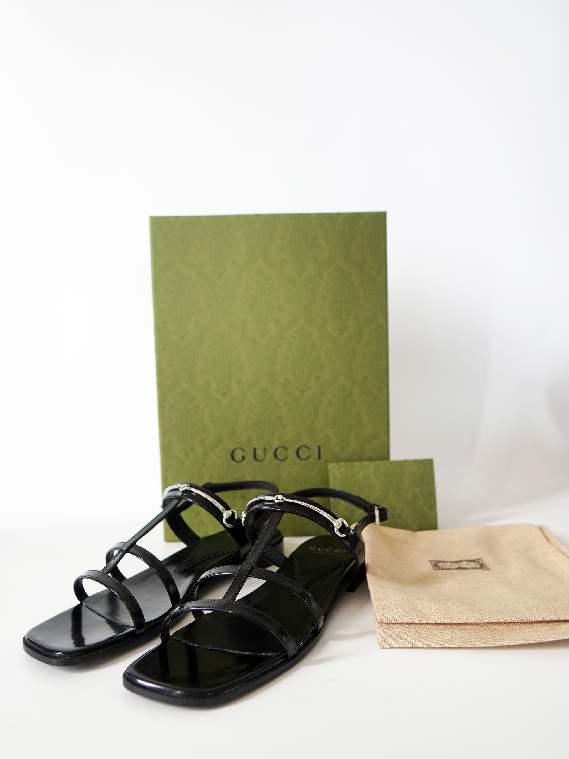 Gucci Horsebit Divine Sandals 37