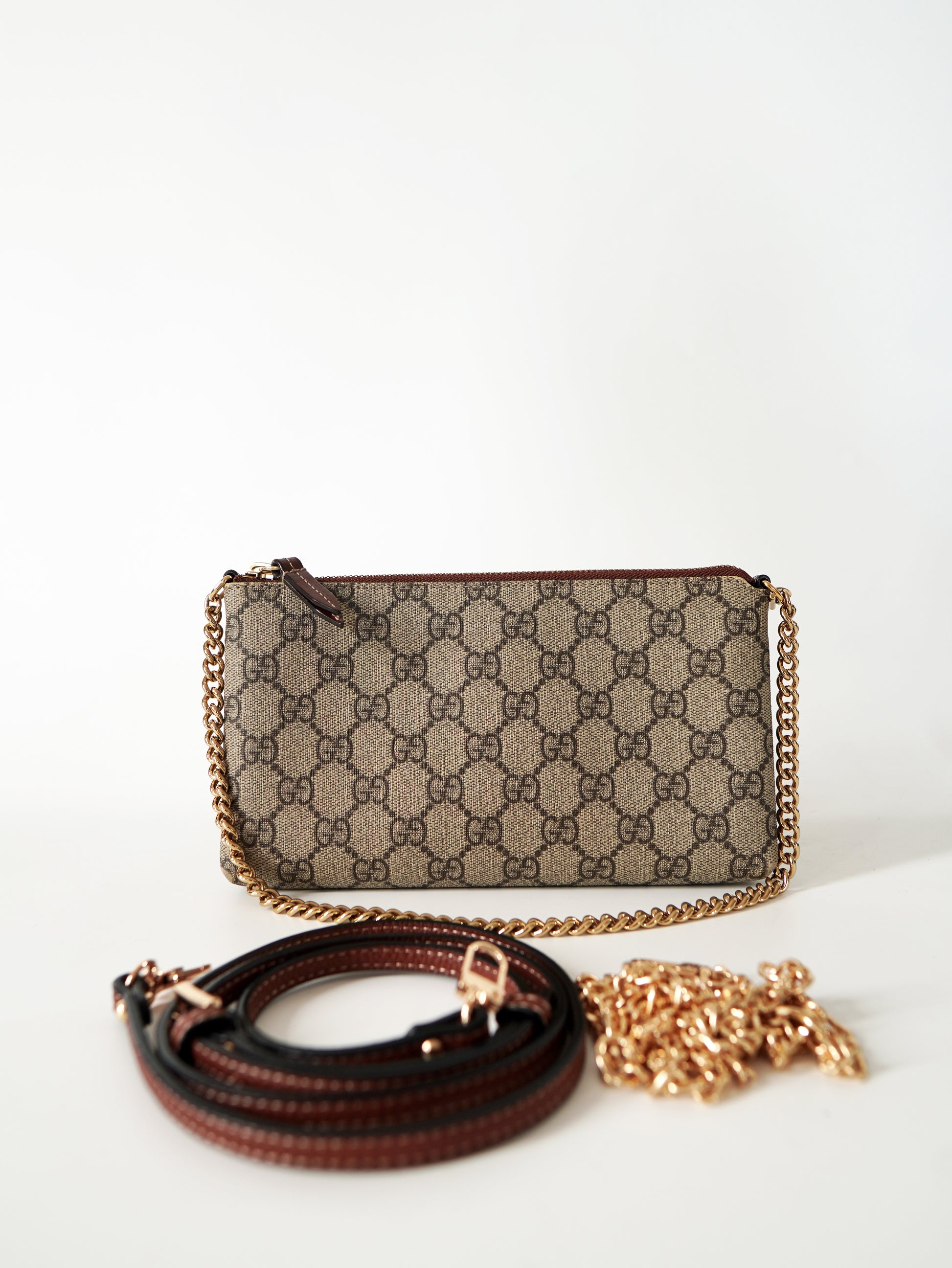 Gucci Supreme Monogram Wrist Wallet