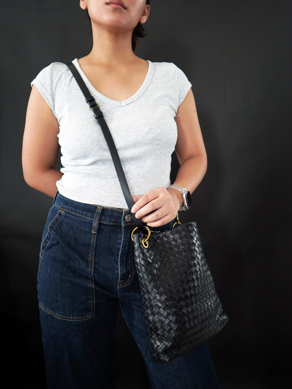 Bottega Veneta Intrecciato Messenger Bag