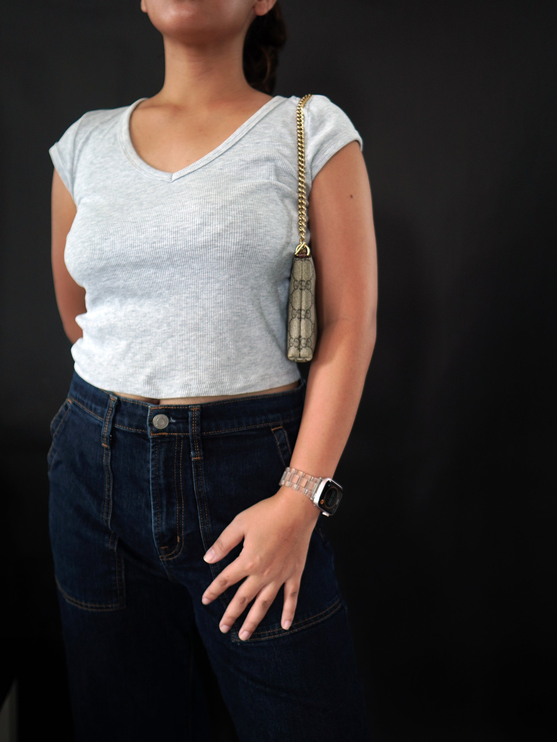 Gucci Supreme Monogram Wrist Wallet