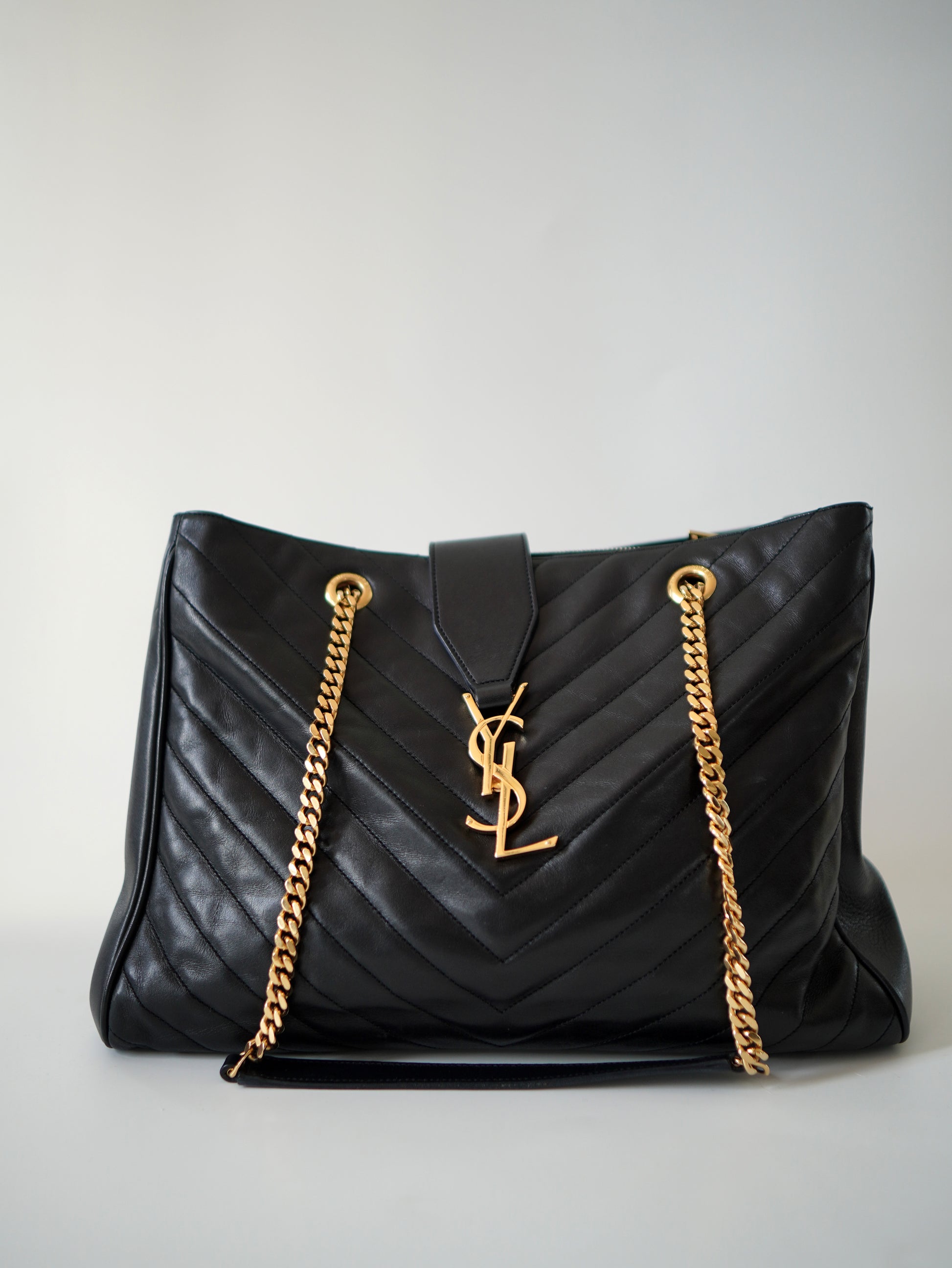 Saint Laurent Cassandre Chain Tote