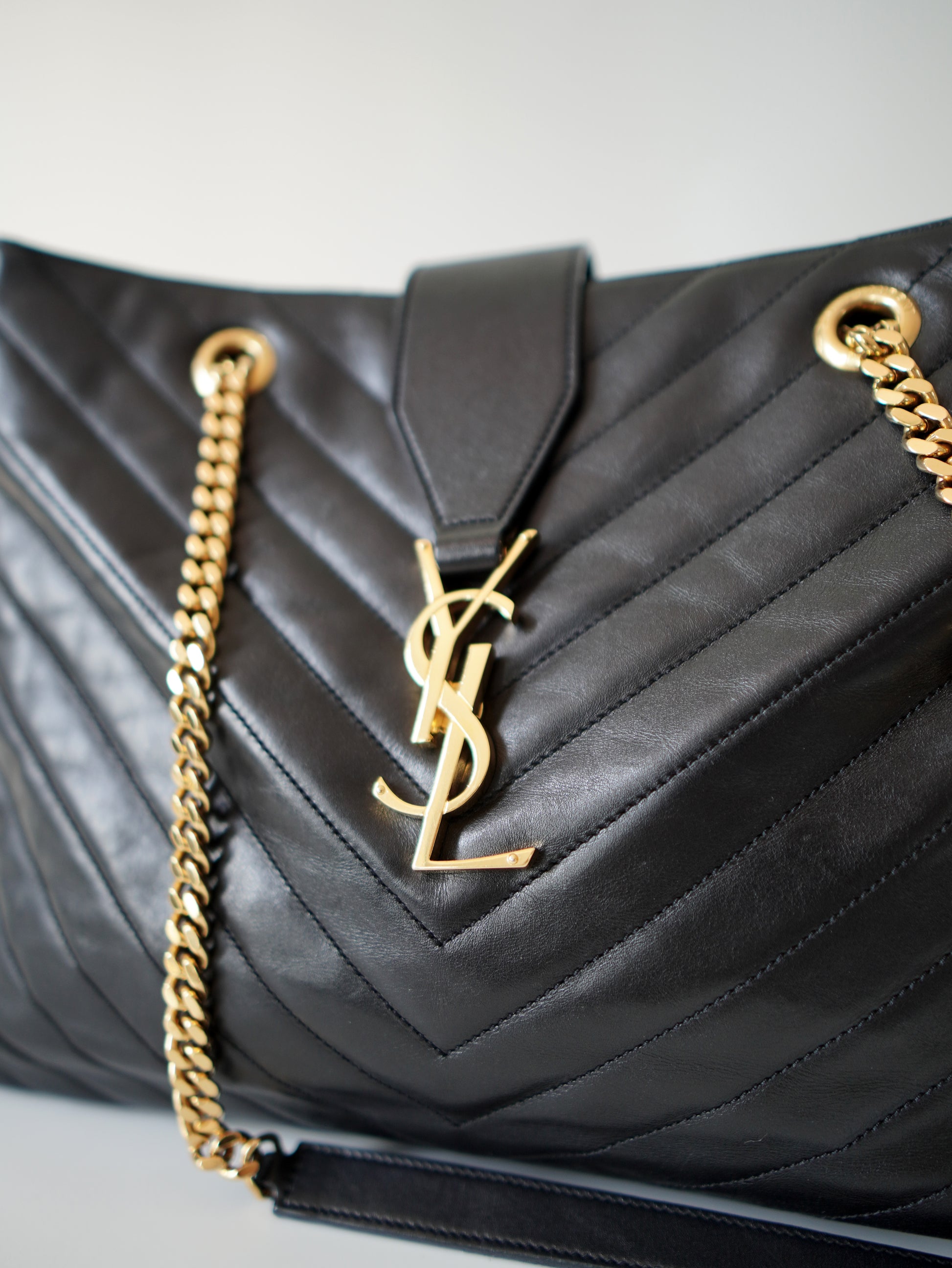 Saint Laurent Cassandre Chain Tote