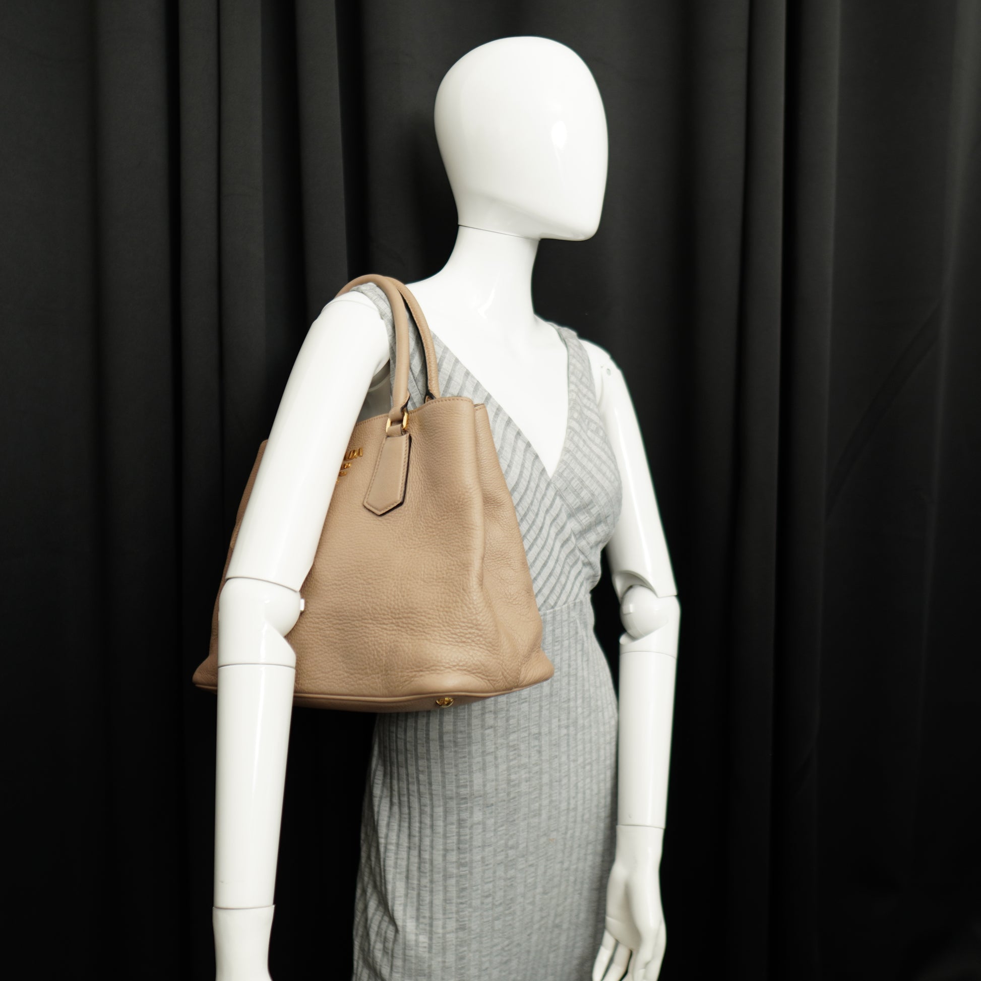 Prada Vitello Phenix Shoulder Bag