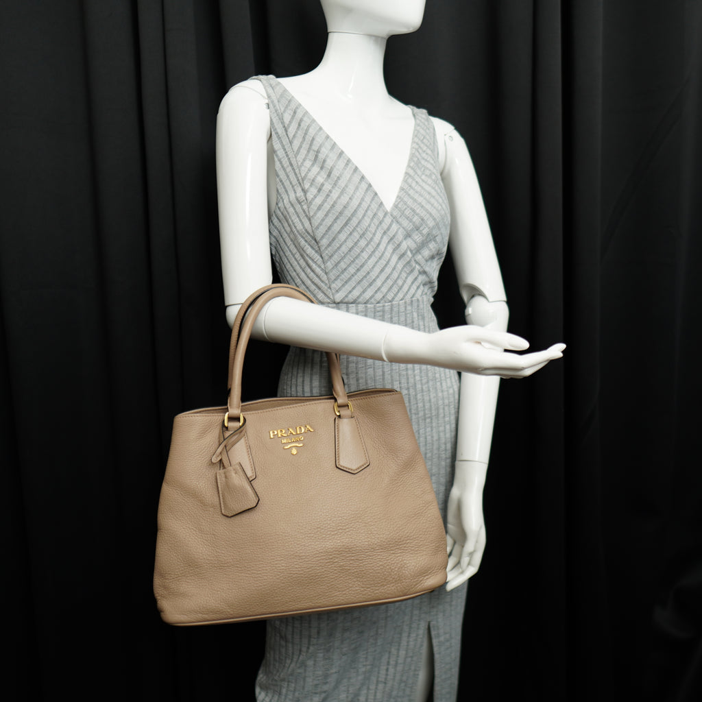 Prada Vitello Phenix Shoulder Bag