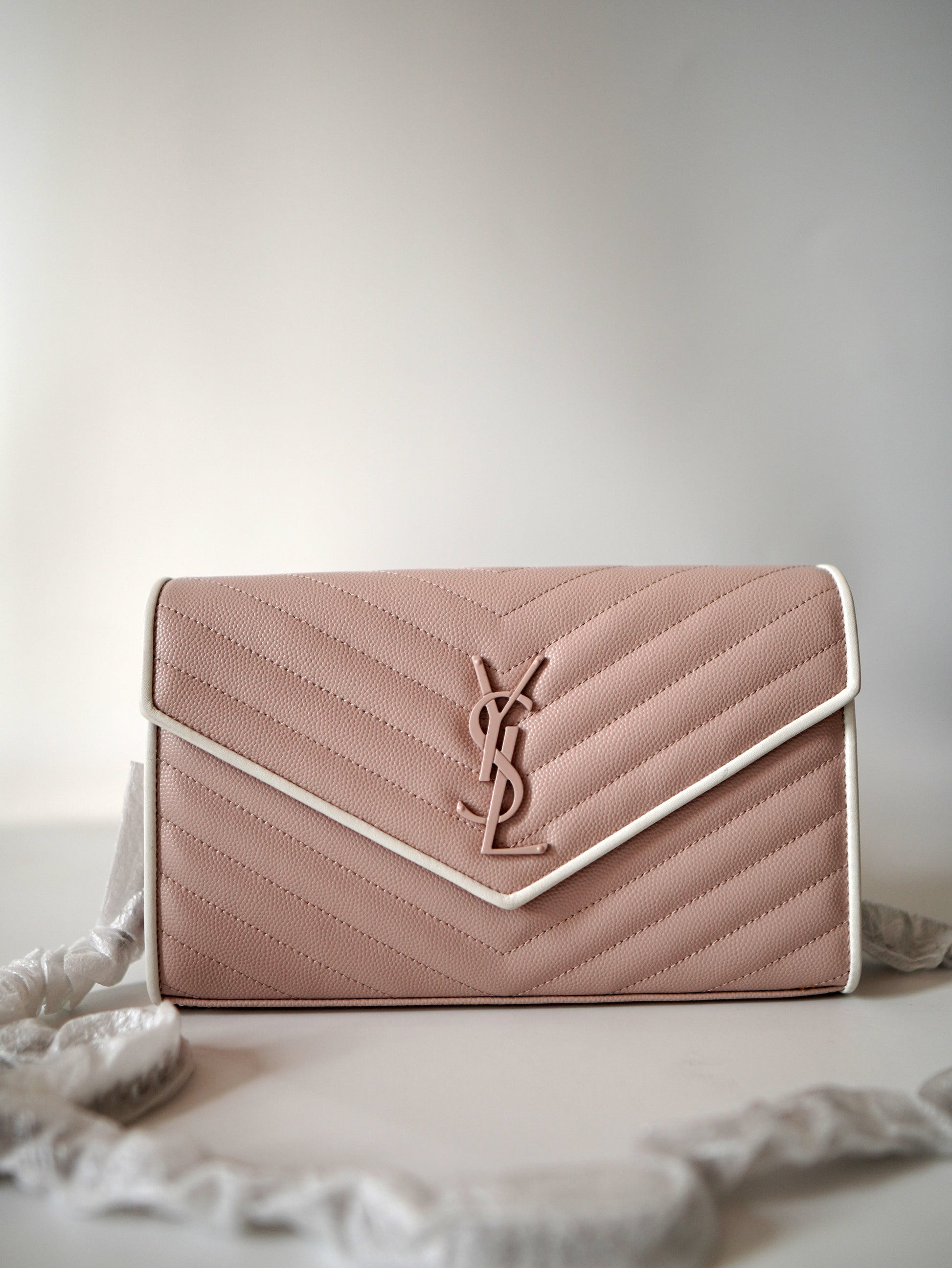 Saint Laurent Envelope Wallet on Chain