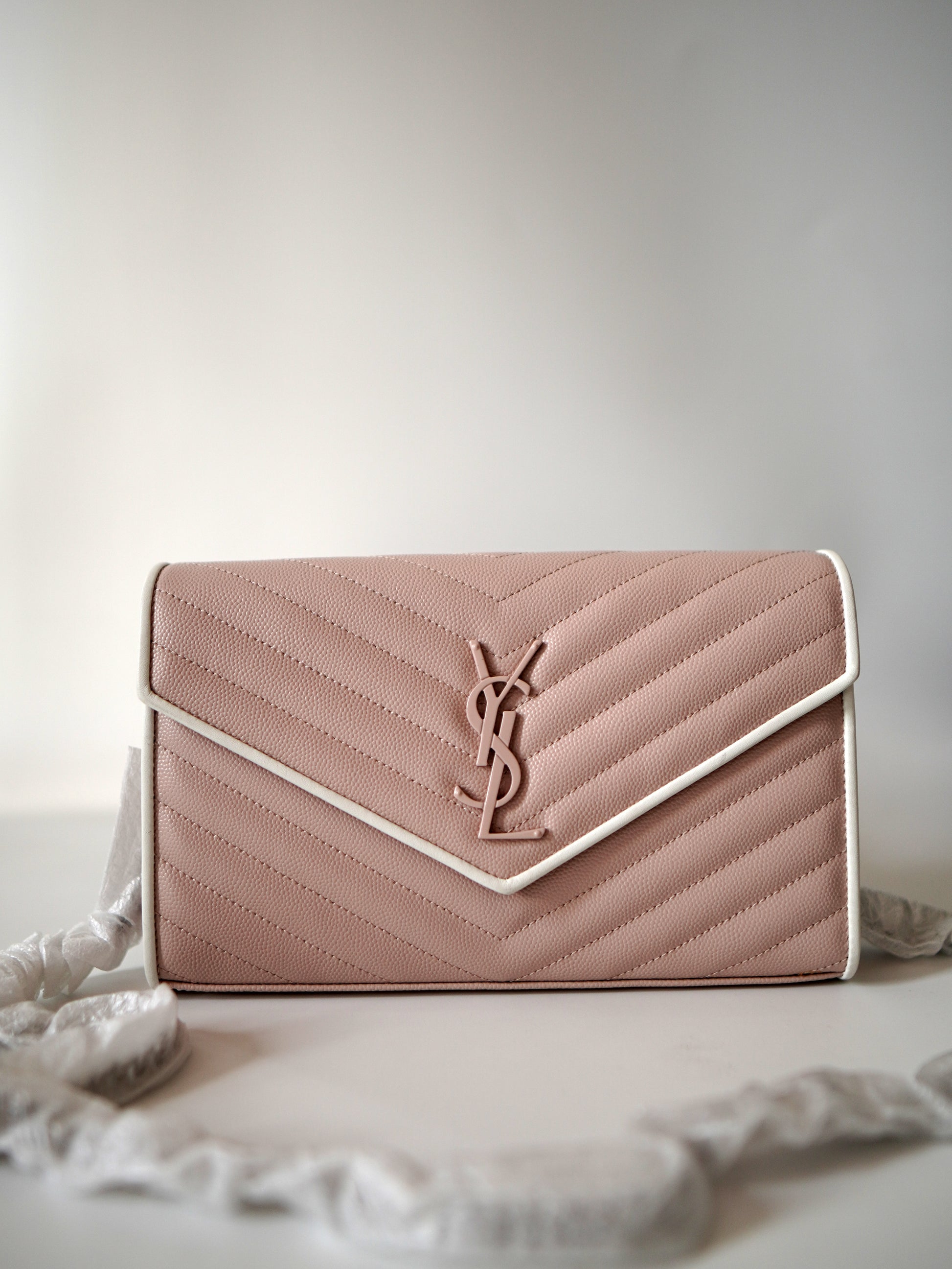 Saint Laurent Envelope Wallet on Chain