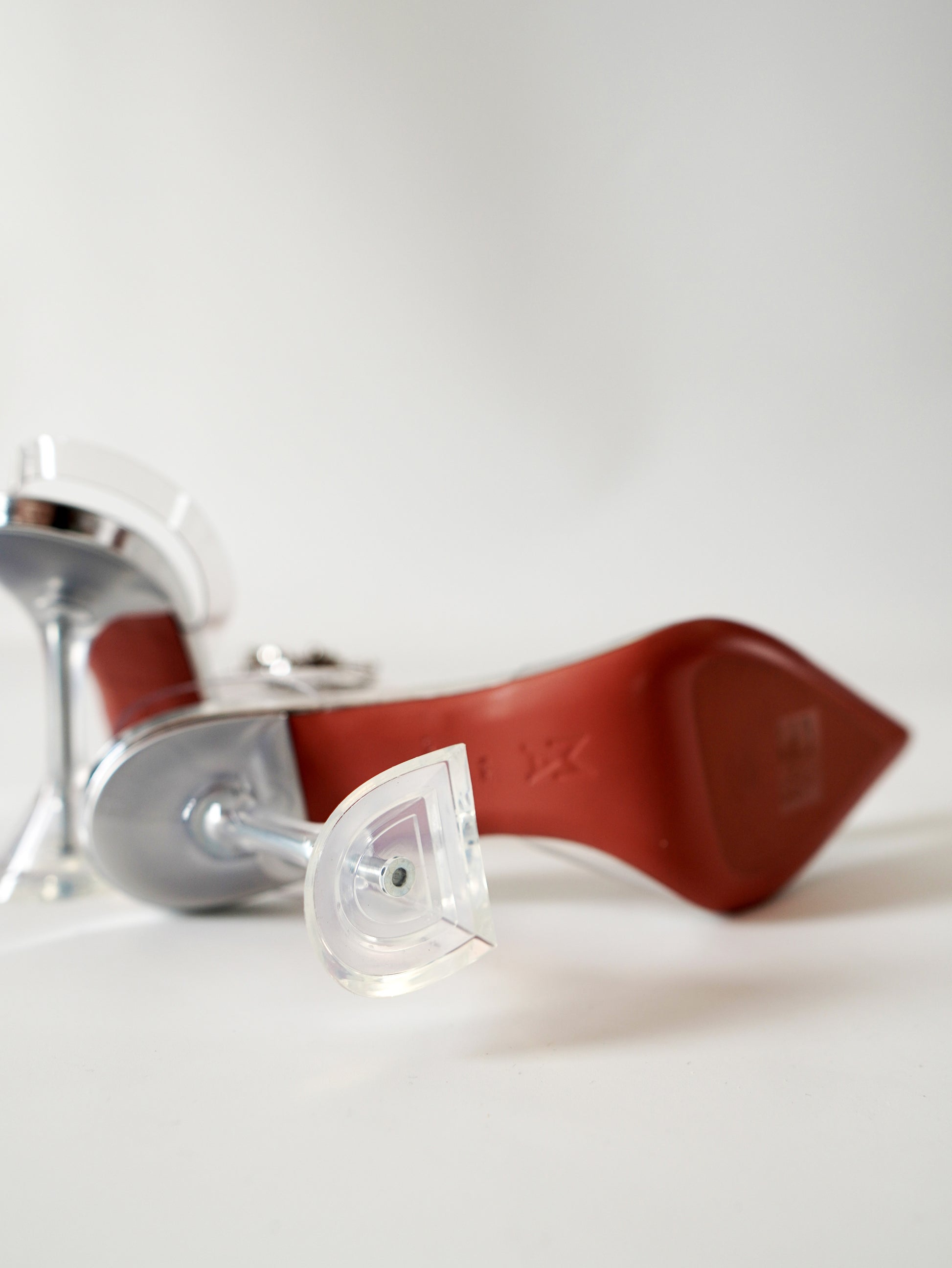 Amina Muaddi Begum Clear Slingback Pumps 36.5