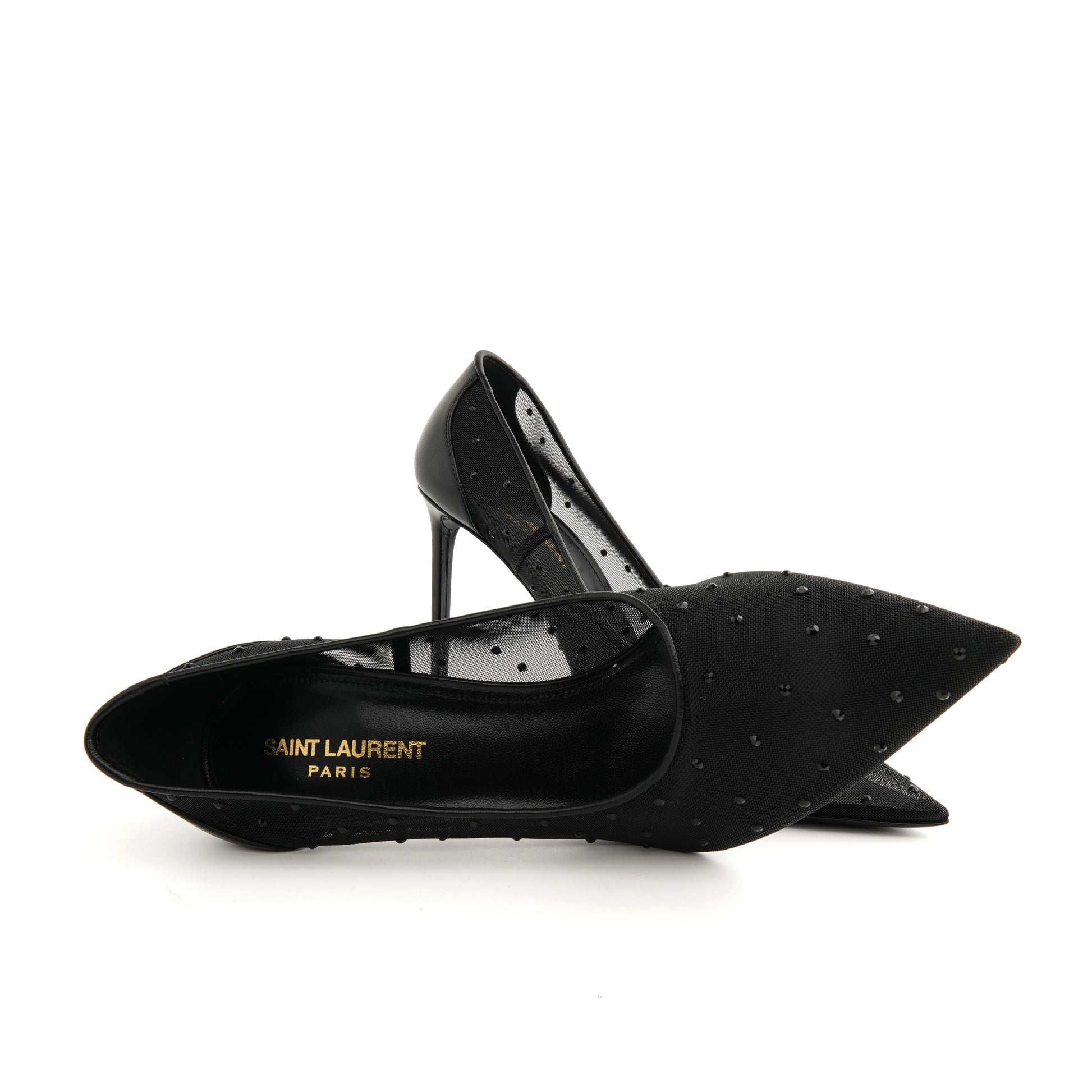 Saint Laurent Anja Rhinestone Pumps 39