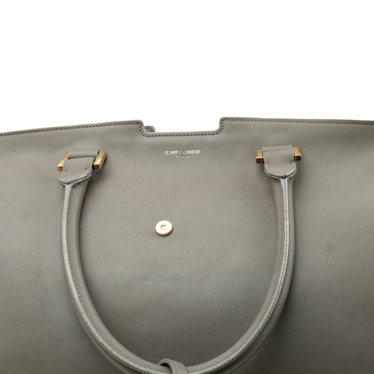 Saint Laurent Monogram Cabas Gray