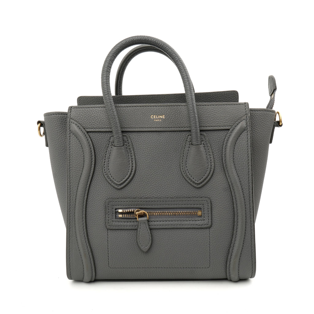 Celine Nano Luggage Grained
