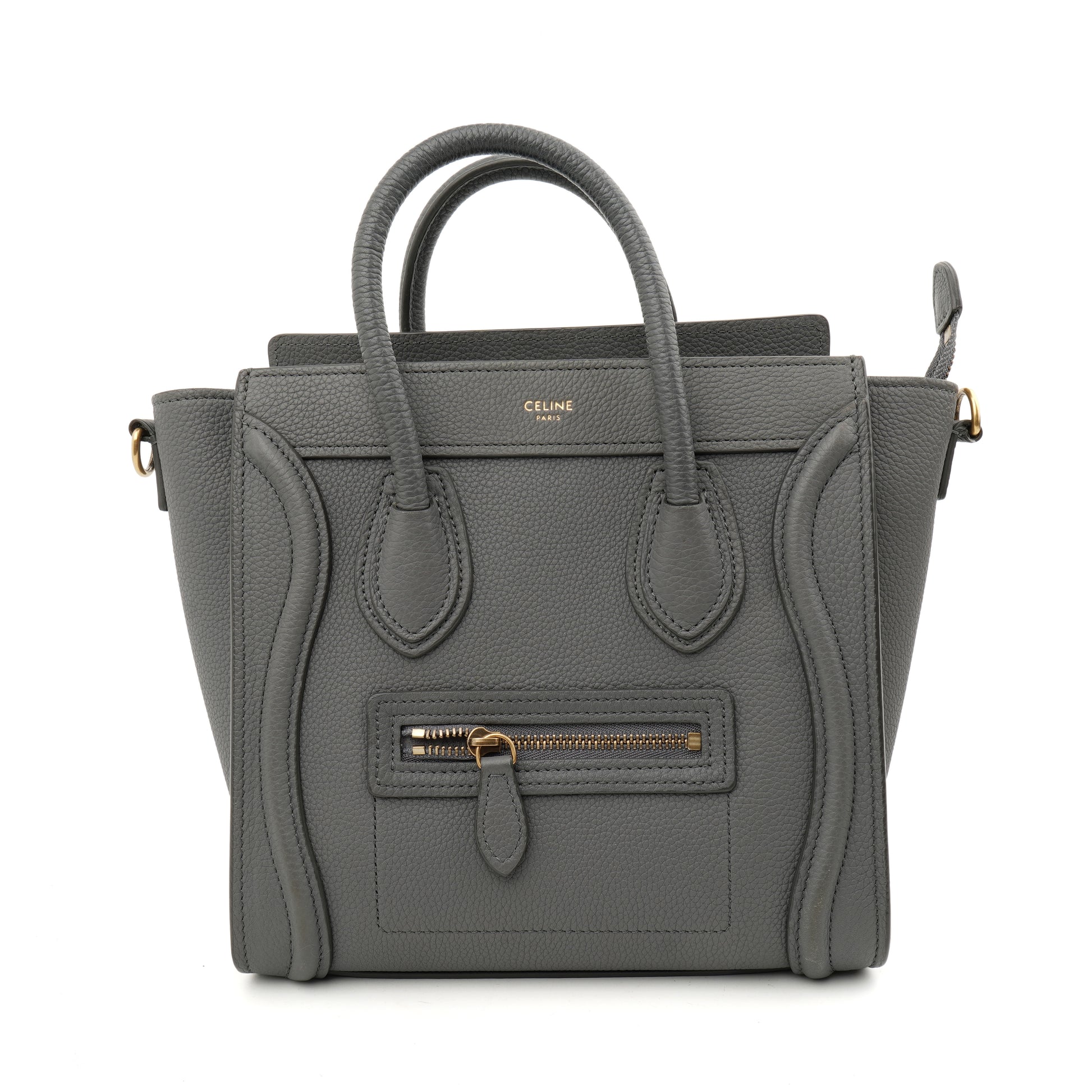 Celine Nano Luggage Grained