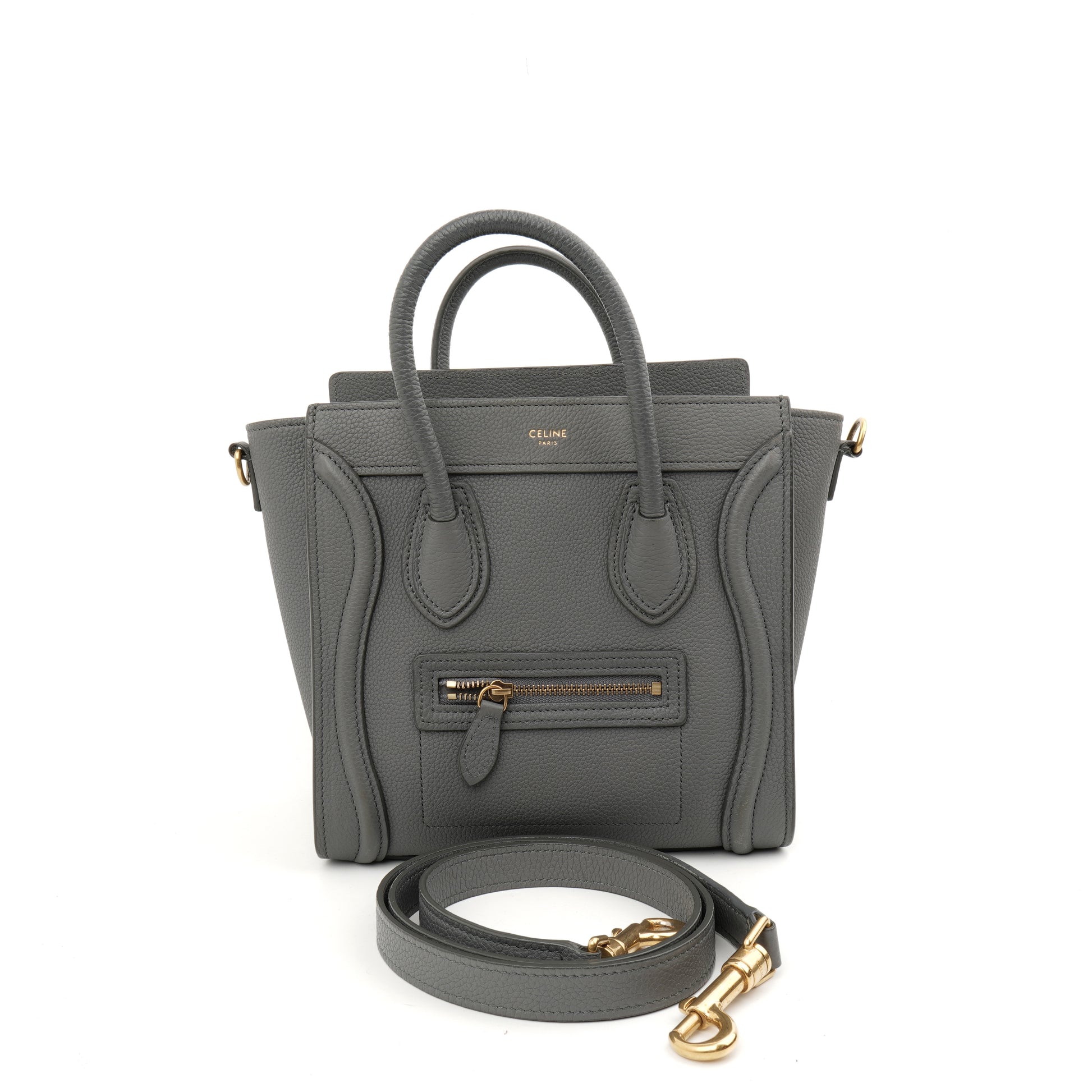 Celine Nano Luggage Grained