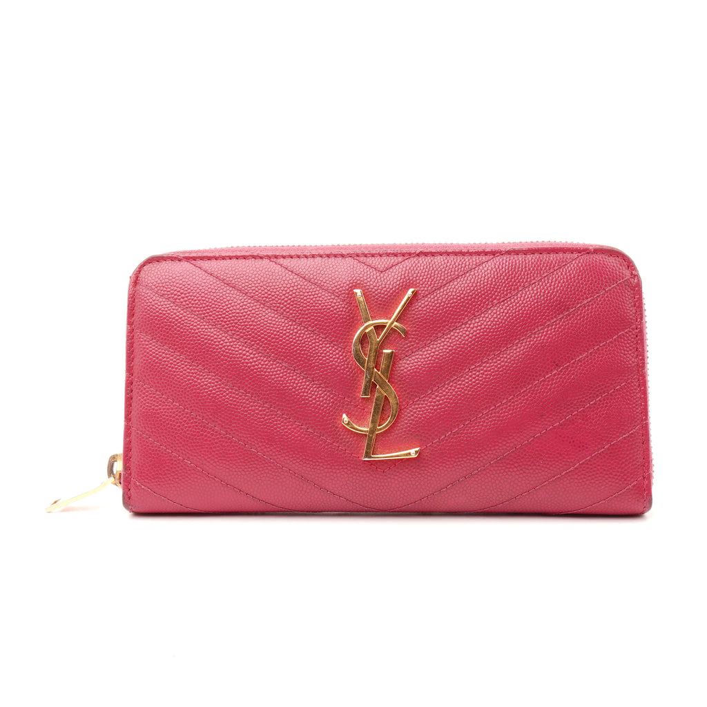 Saint Laurent Monogram Long Zippy Wallet