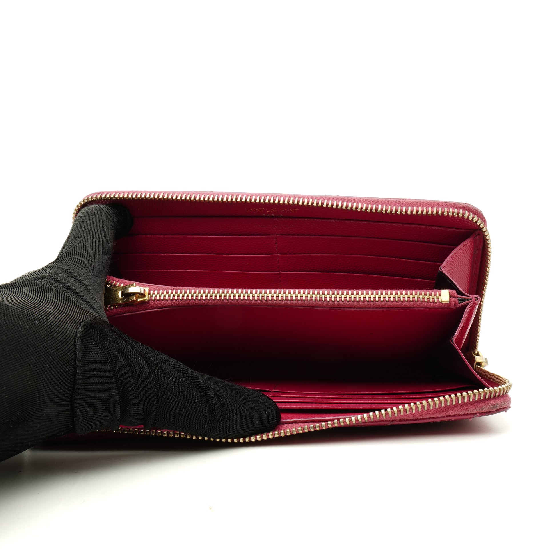 Saint Laurent Monogram Long Zippy Wallet