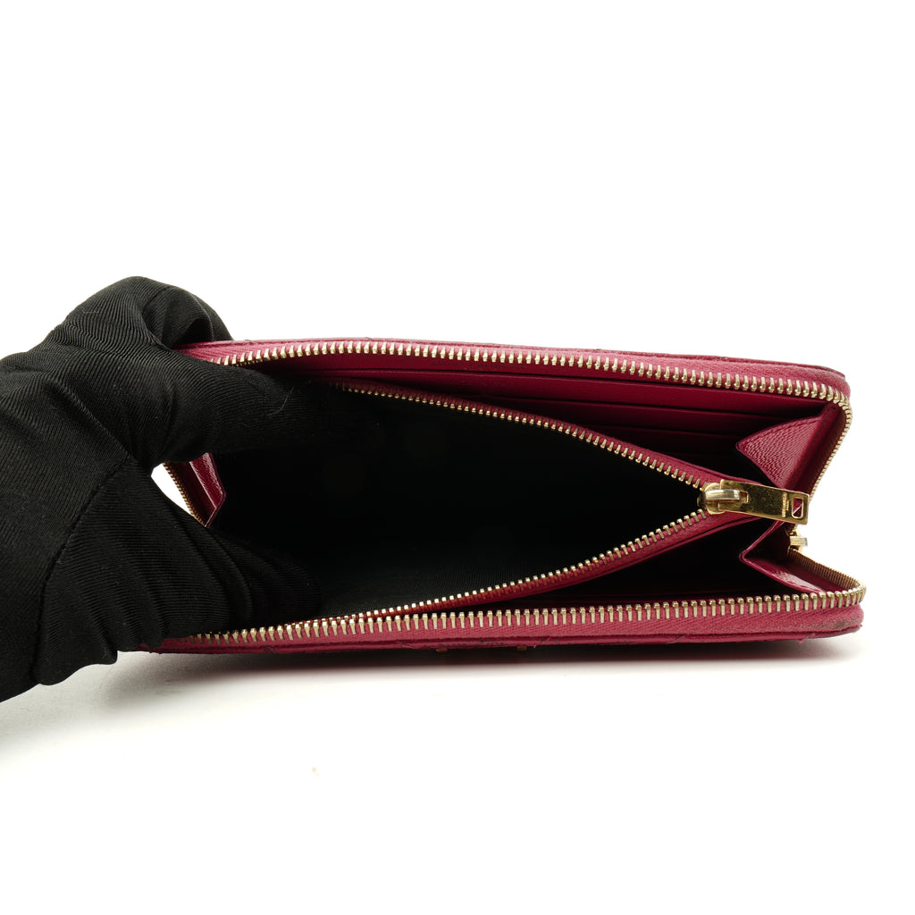 Saint Laurent Monogram Long Zippy Wallet