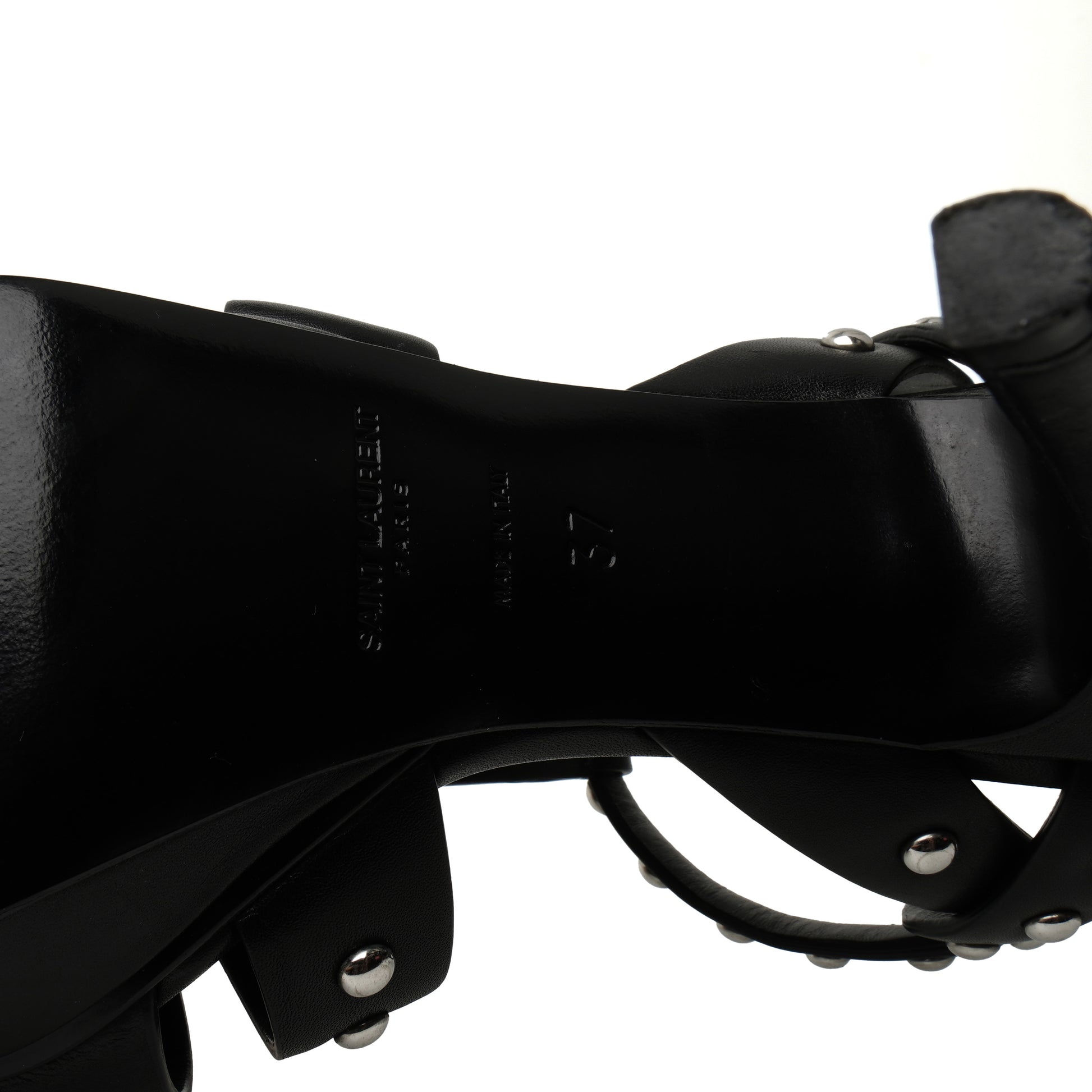 Saint Laurent Studded Tribute Heels 37