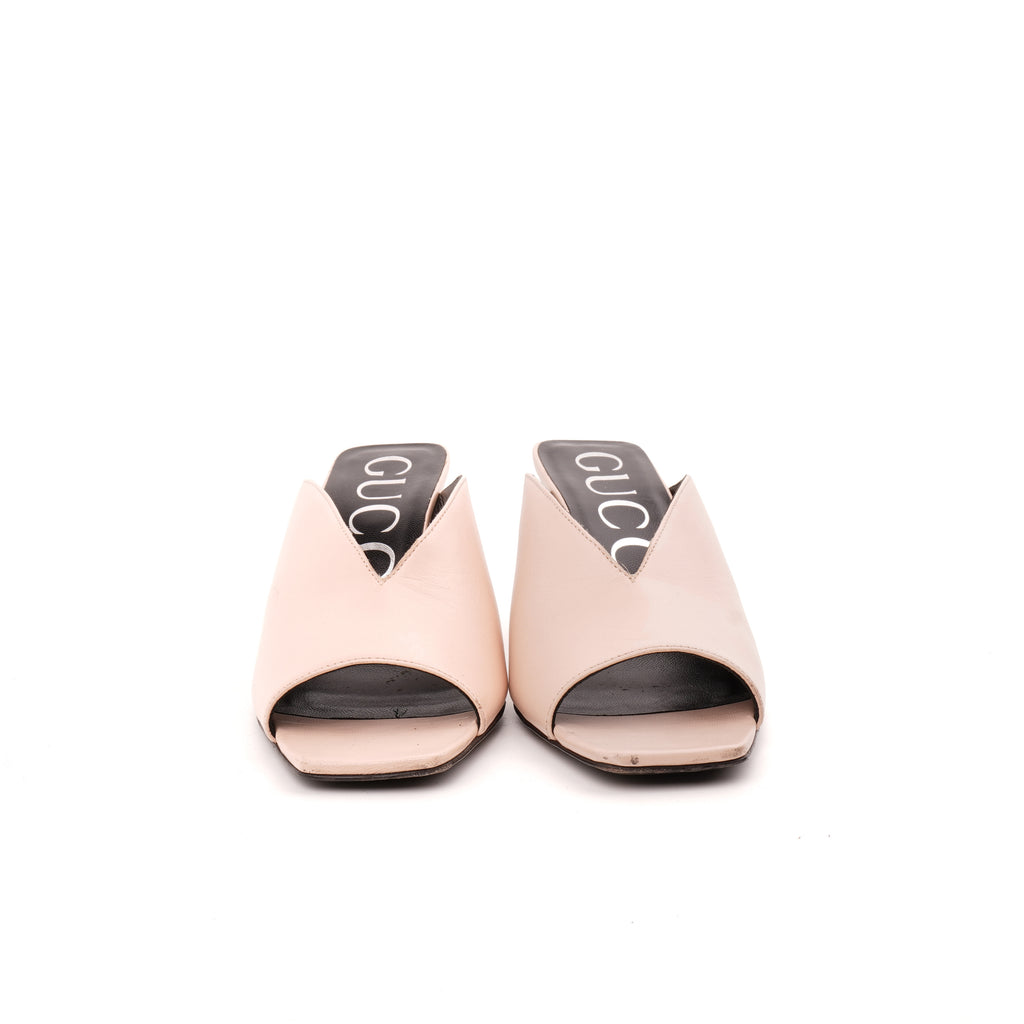 Gucci Leather Slides 36.5