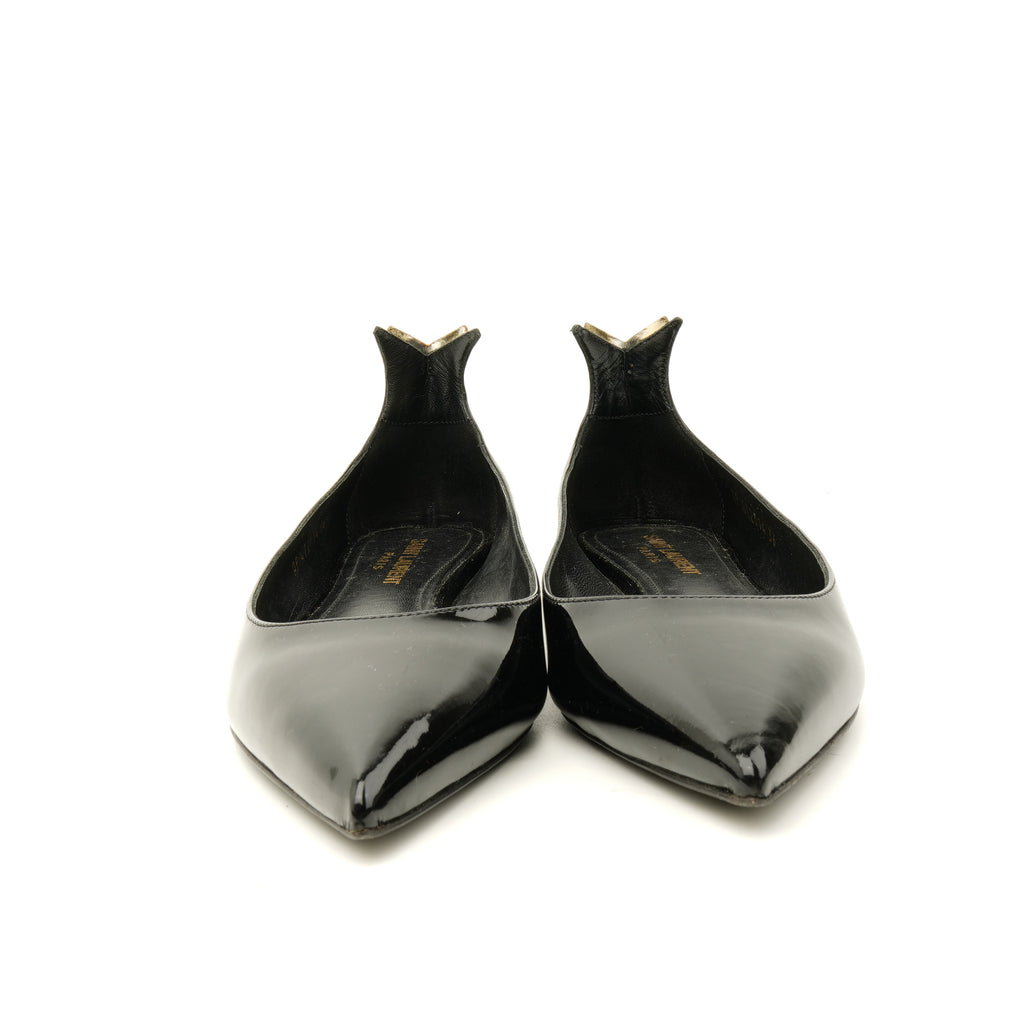 Saint Laurent Patent Ballet Flats 36