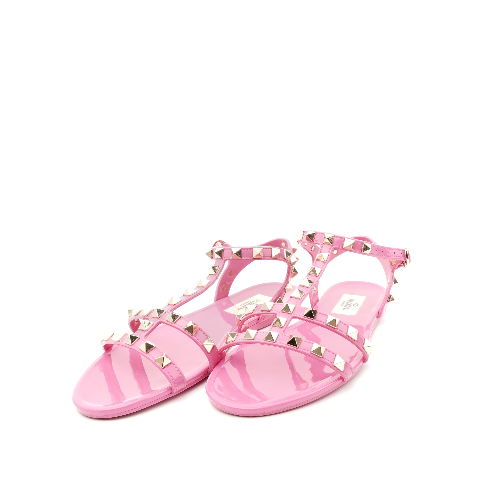 Valentino Rockstud Rubber Sandals 36