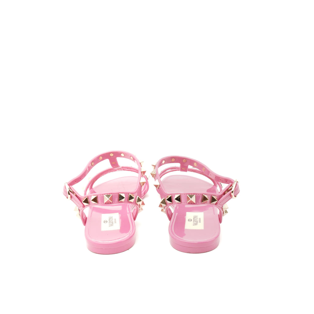 Valentino Rockstud Rubber Sandals 36