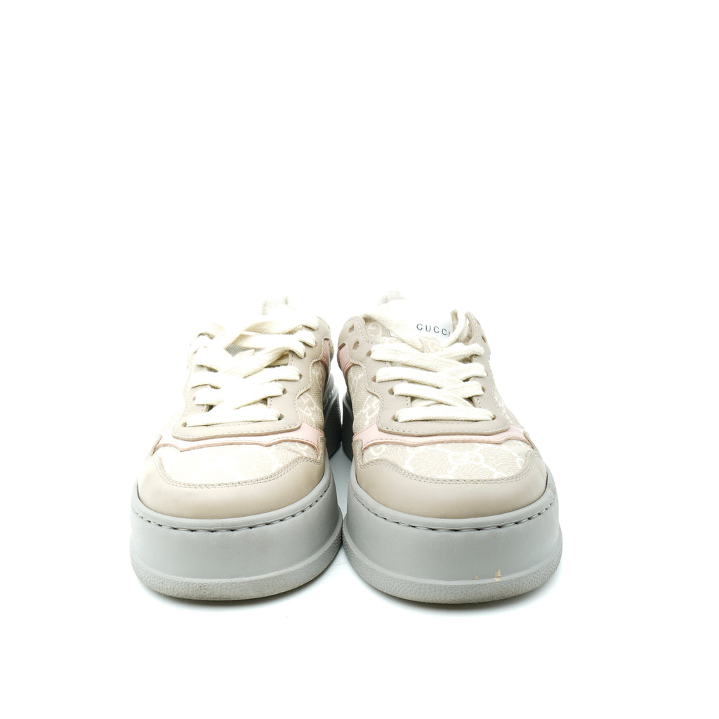 Gucci Supreme Monogram Perforated Platform Sneakers 35