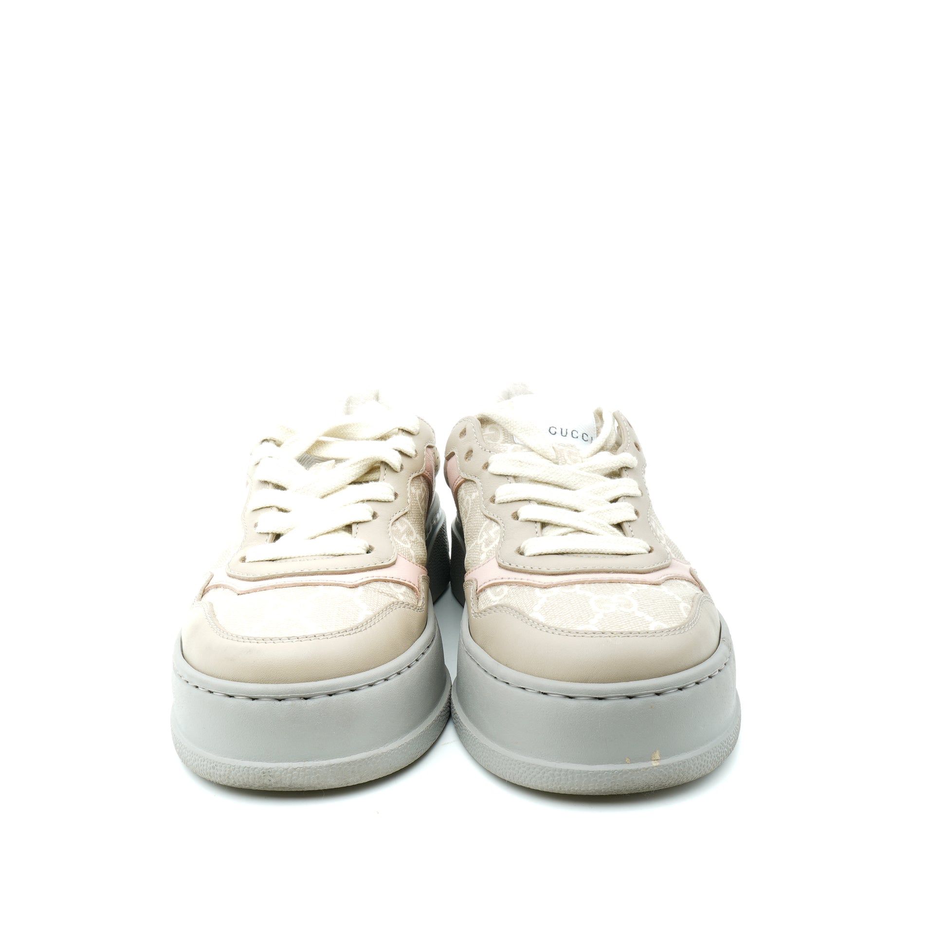 Gucci Supreme Monogram Perforated Platform Sneakers 35