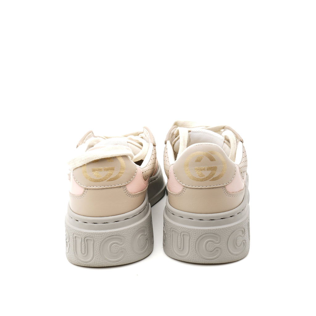 Gucci Supreme Monogram Perforated Platform Sneakers 35