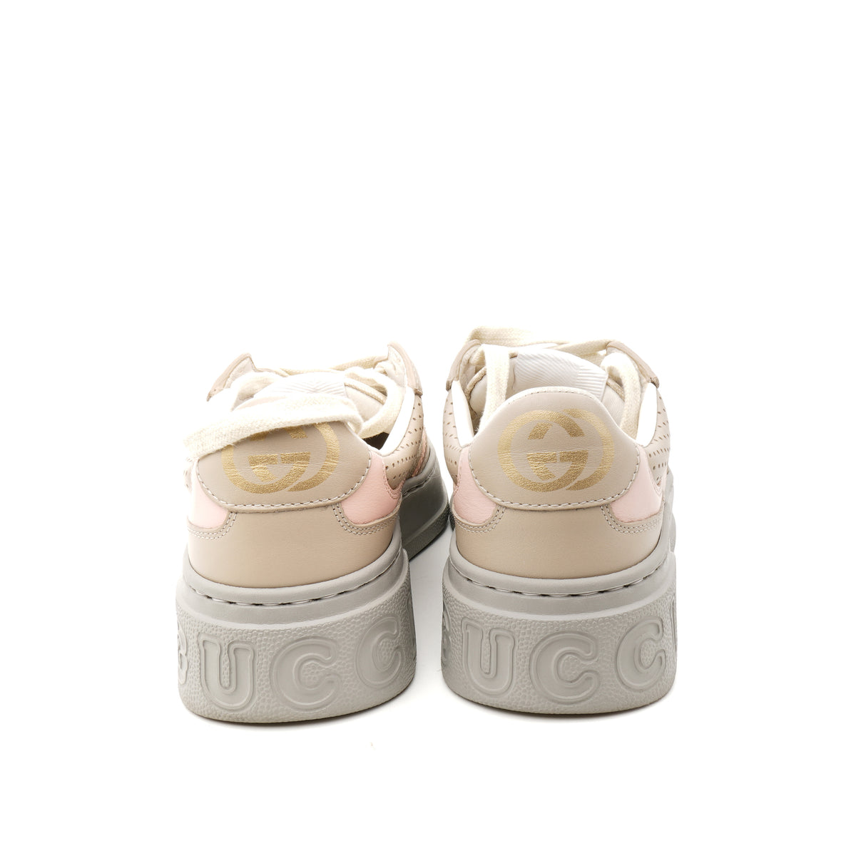 Gucci Supreme Monogram Perforated Platform Sneakers 35