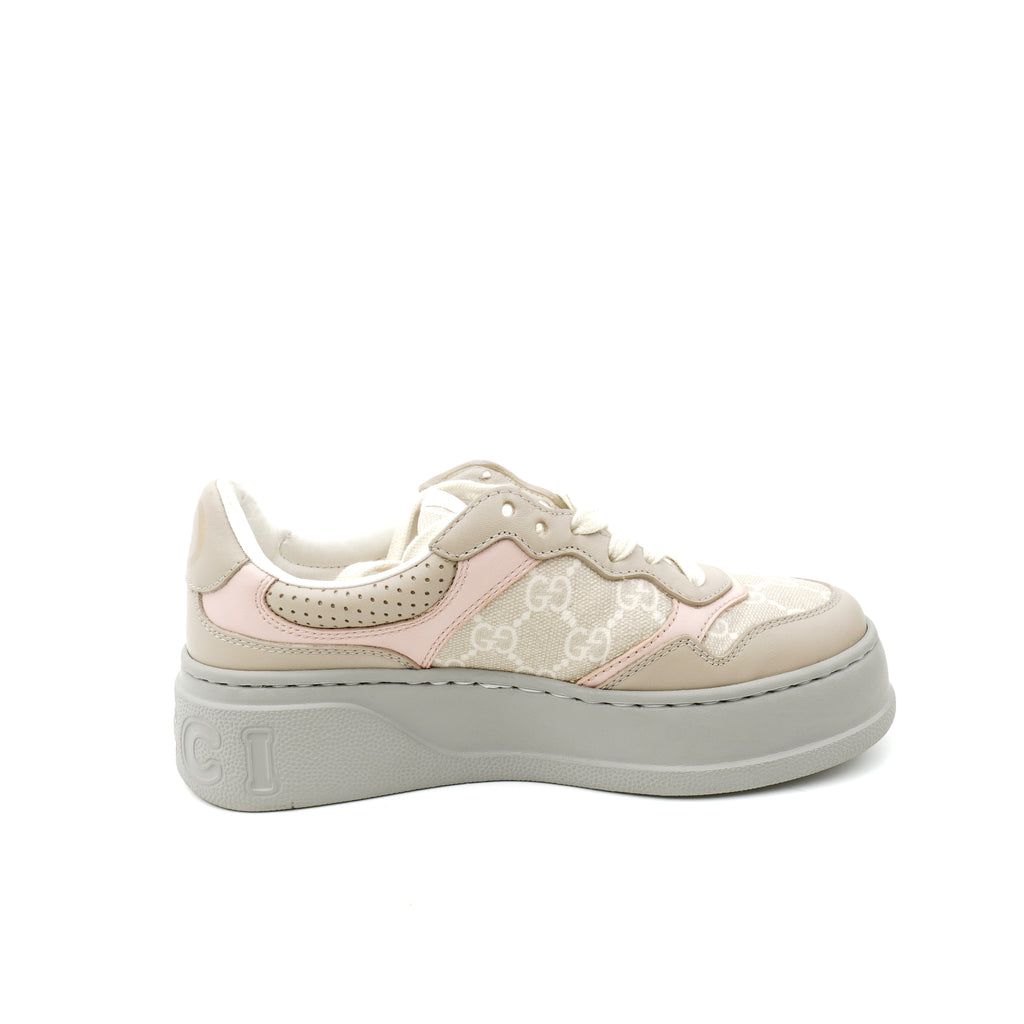 Gucci Supreme Monogram Perforated Platform Sneakers 35