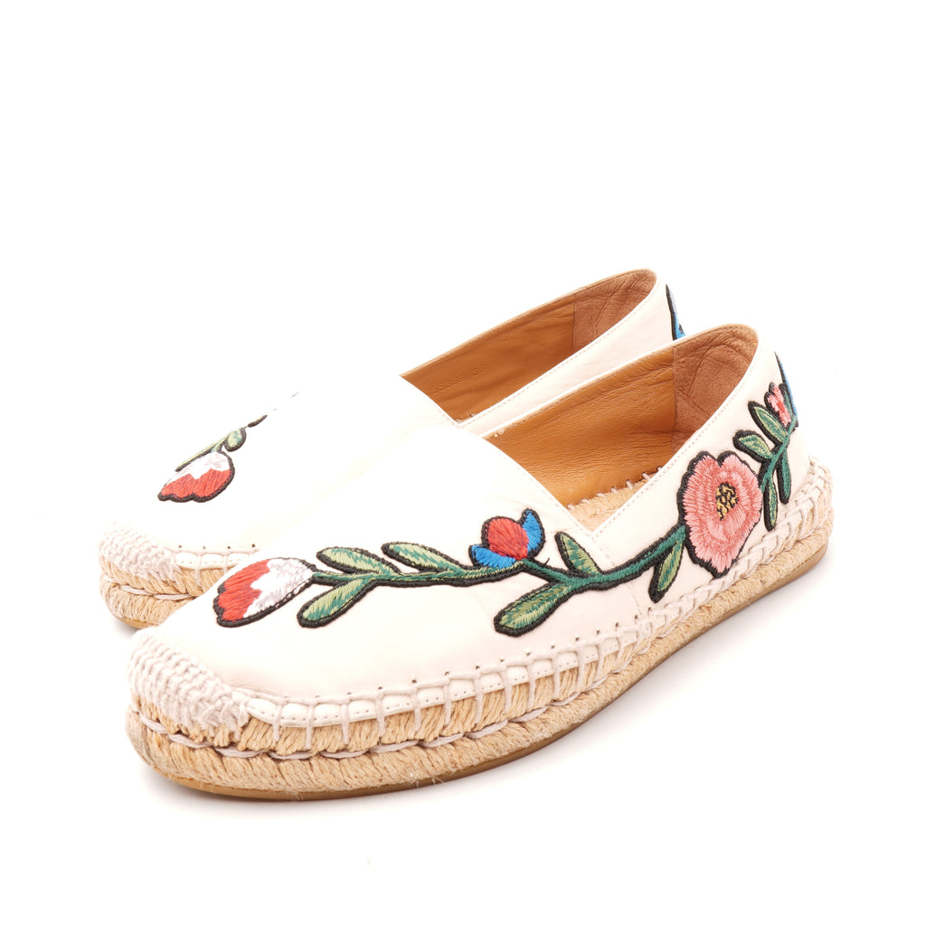 Gucci Embroidered Espadrilles 36