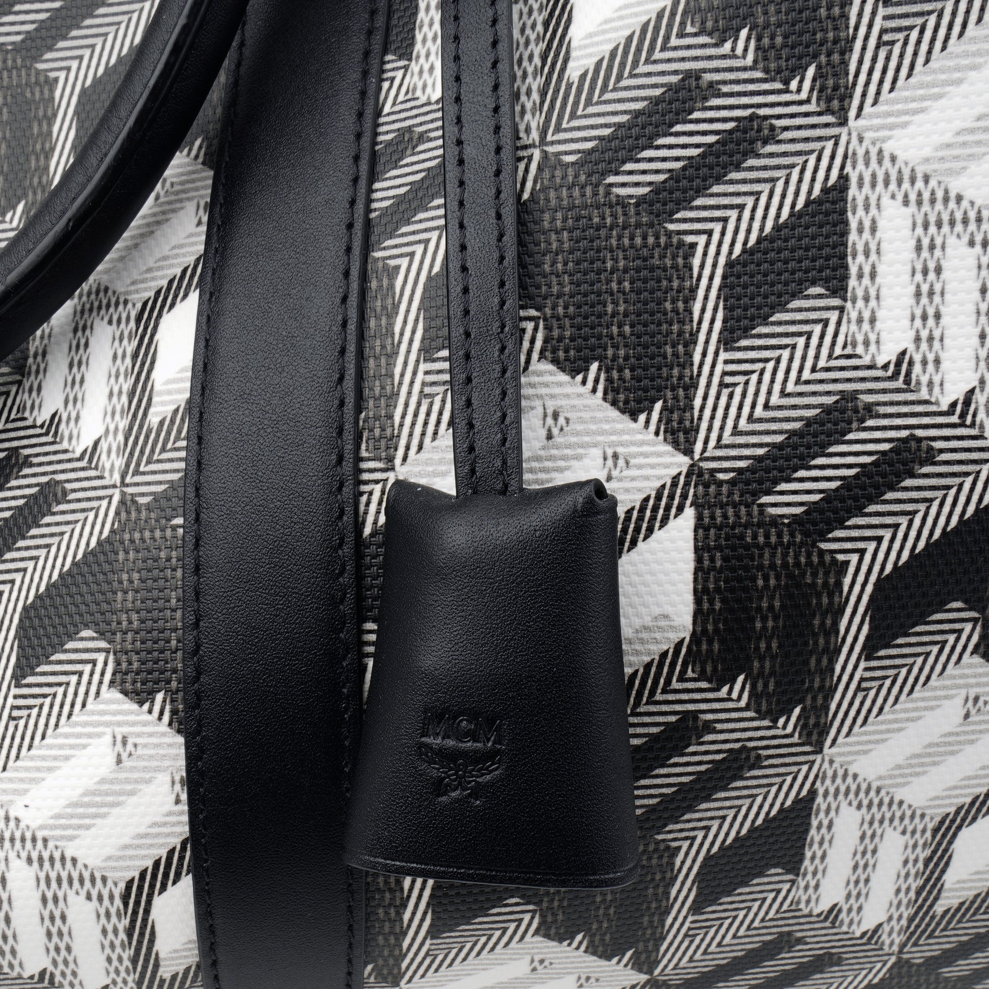 MCM Cubic Logo Weekender Duffle Bag