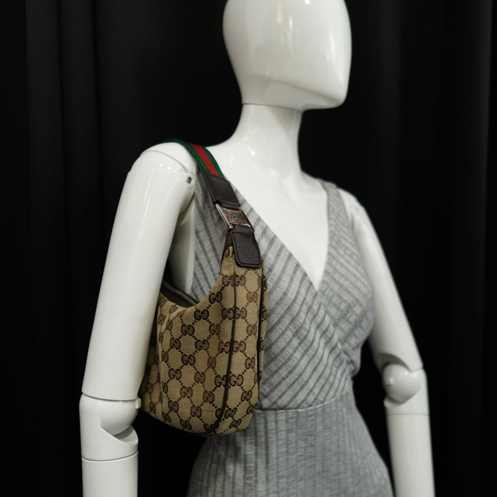 Gucci Sherry Line Canvas Hobo