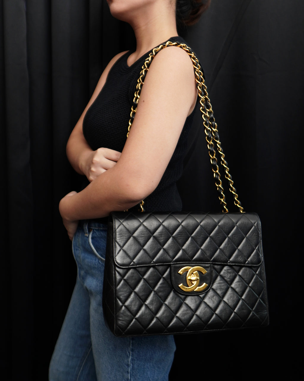 Chanel Single Flap Jumbo Lambskin