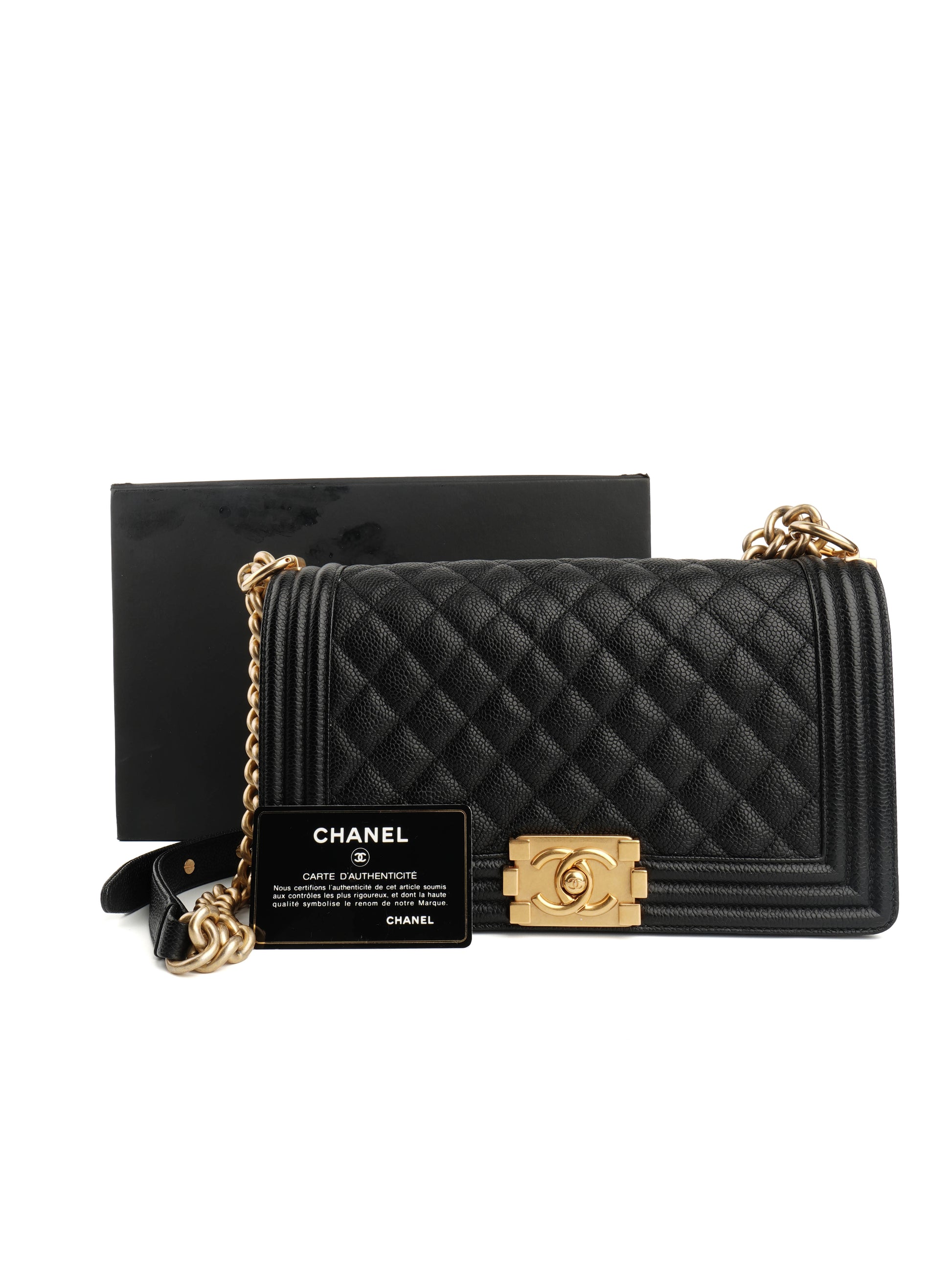 Chanel Boy Medium Caviar