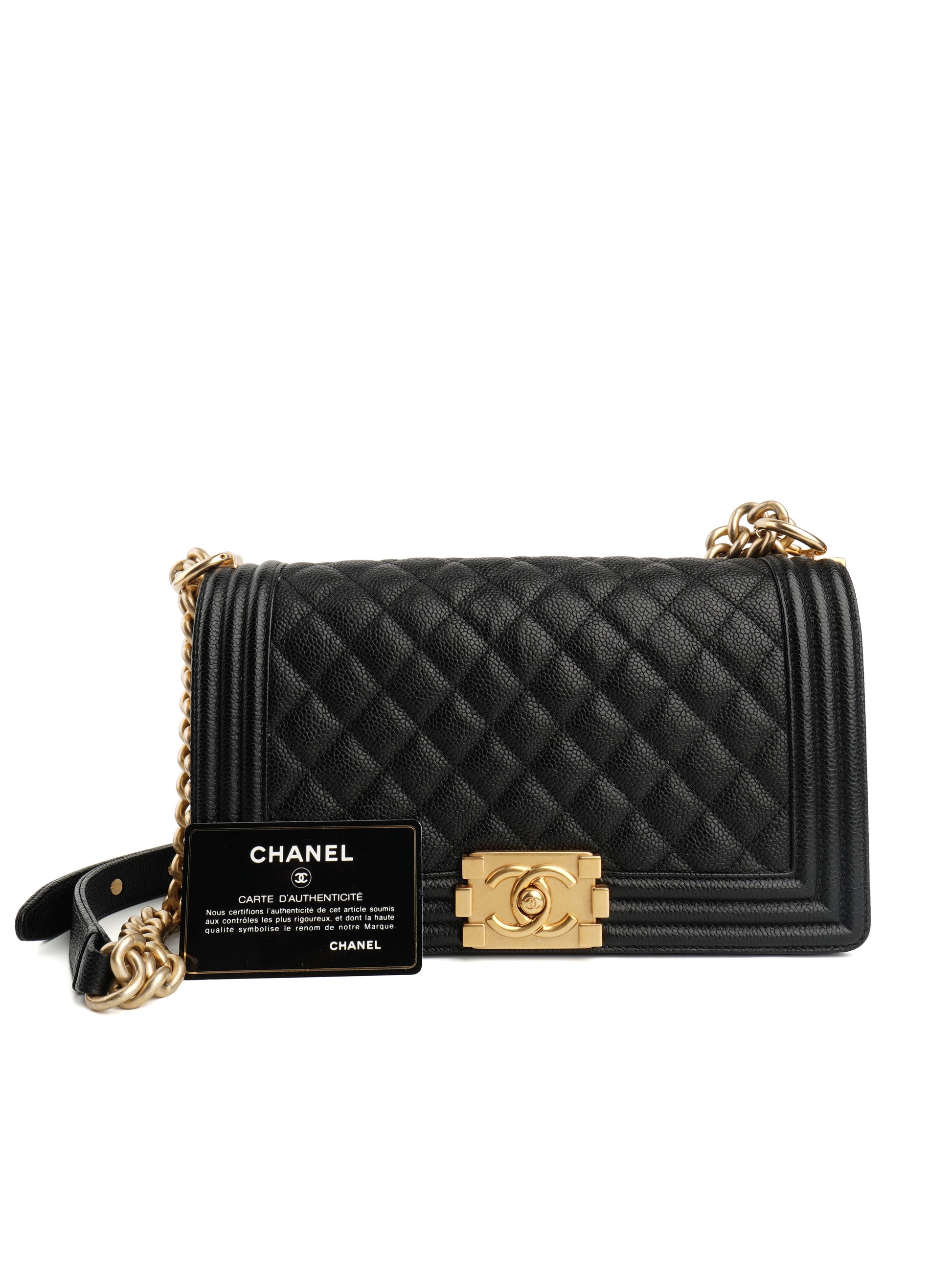 Chanel Boy Medium Caviar