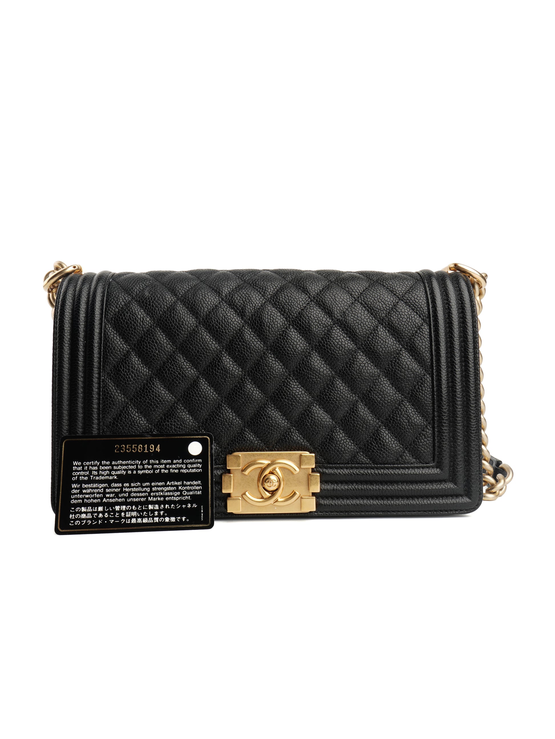 Chanel Boy Medium Caviar