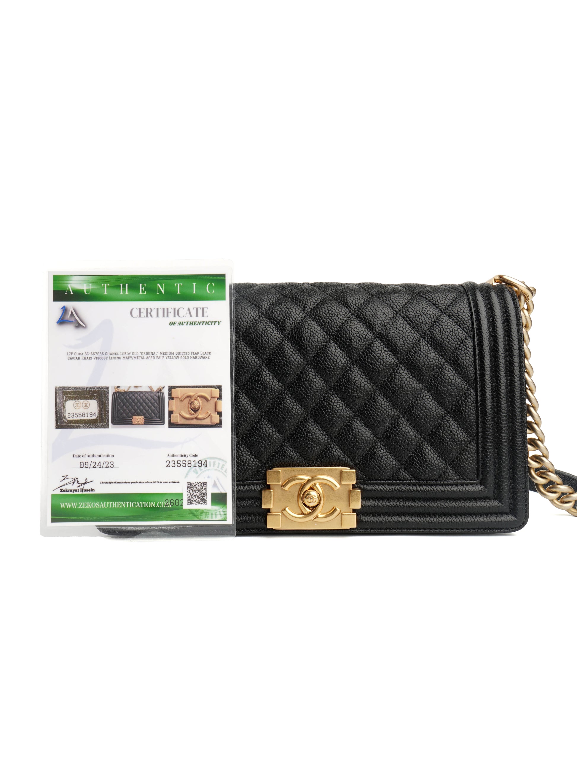 Chanel Boy Medium Caviar